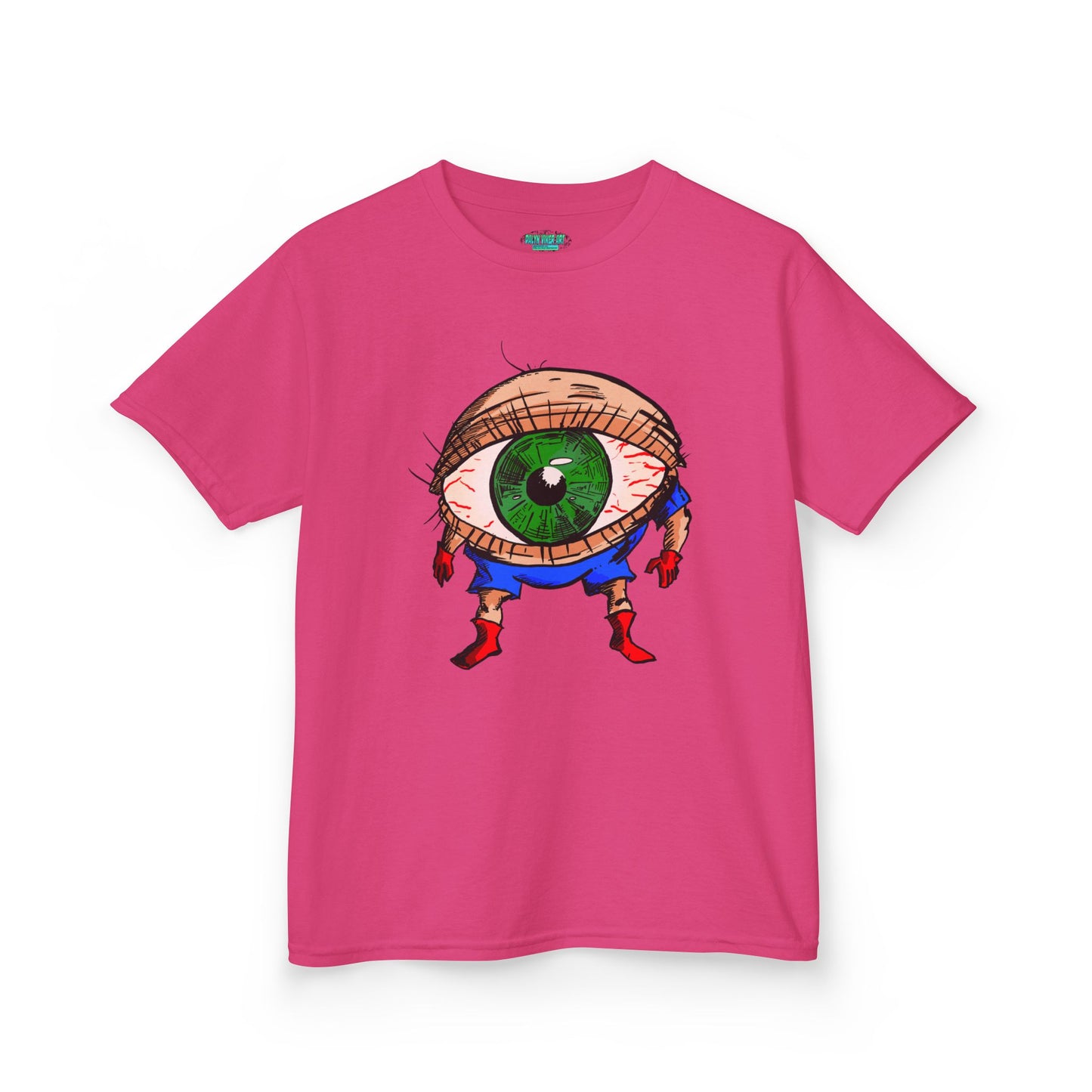 Terrif-EYE-ing Whimsical Kids Heavy Cotton Tee with Eye Design