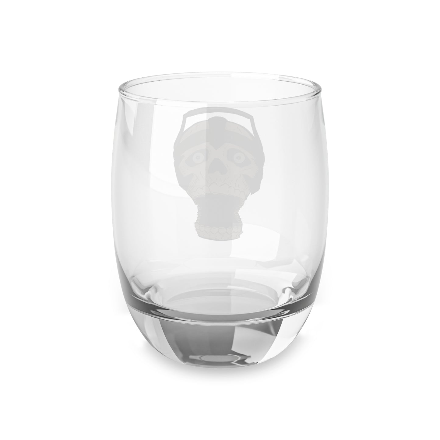 Whiskey Glass - Electrocuted Screaming Skull Gothic Horror Art