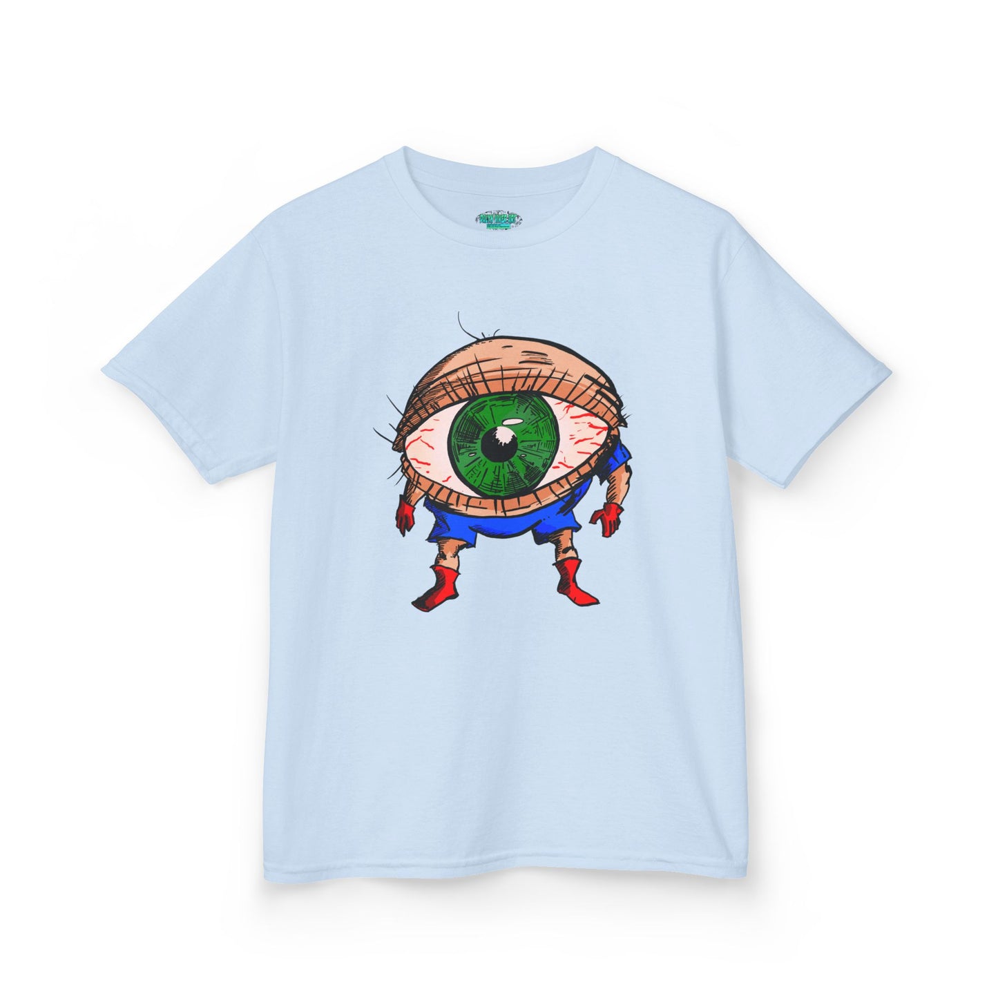Terrif-EYE-ing Whimsical Kids Heavy Cotton Tee with Eye Design