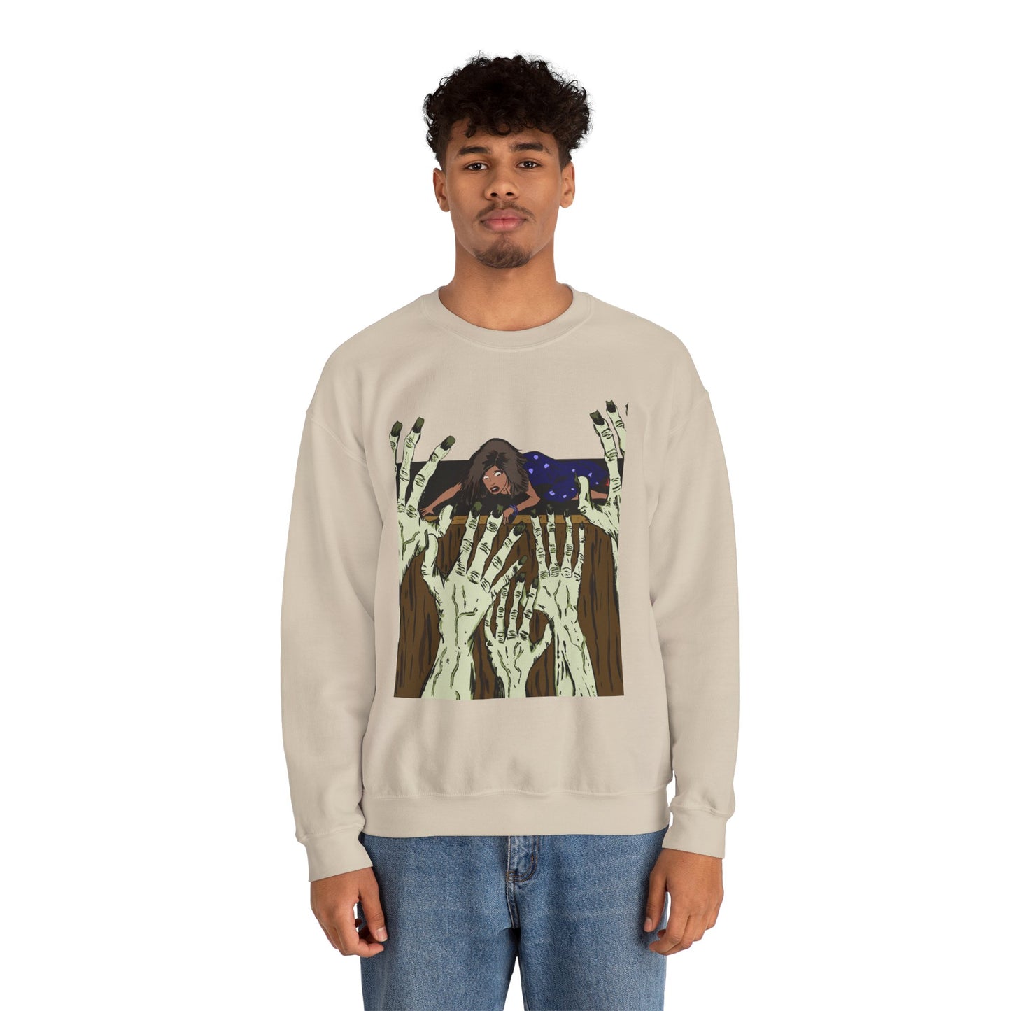 Haunting Hands Crewneck Sweatshirt - Unisex Heavy Blend™