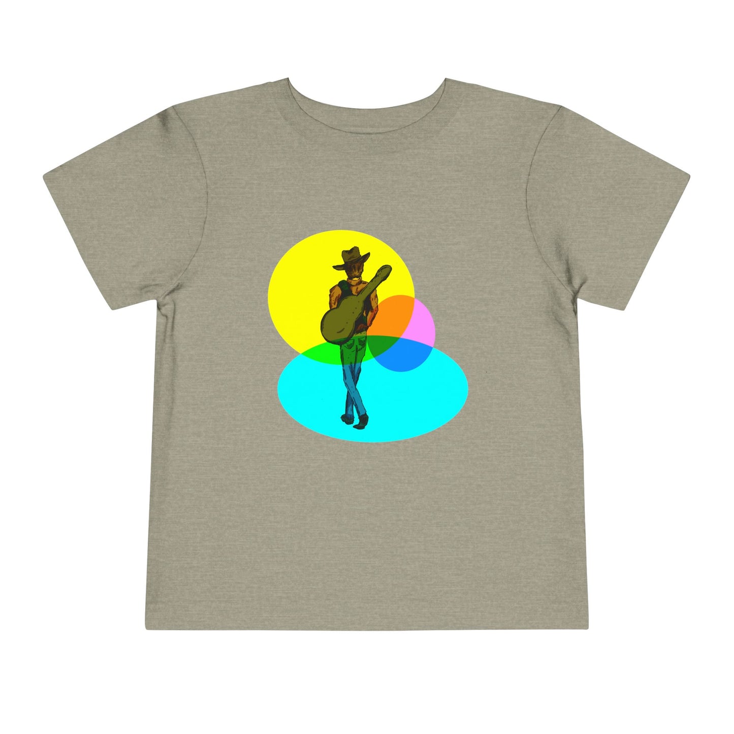 Toddler Tee — Colorful Cowboy Guitar Kids Shirt