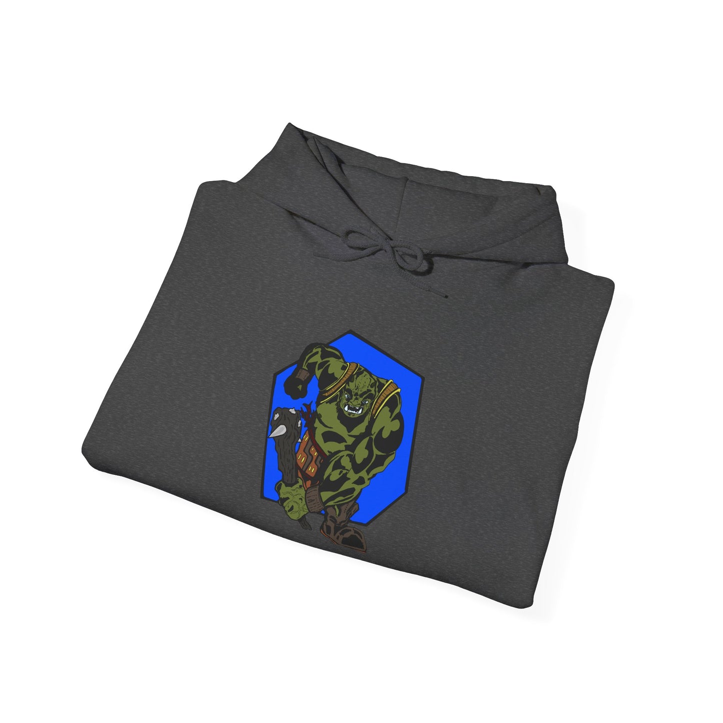 Heroic Monster Hooded Sweatshirt, Cozy Casual, Gift for Gamer, Geek Wear, Unisex Hoodie, Birthday Present, Halloween Style