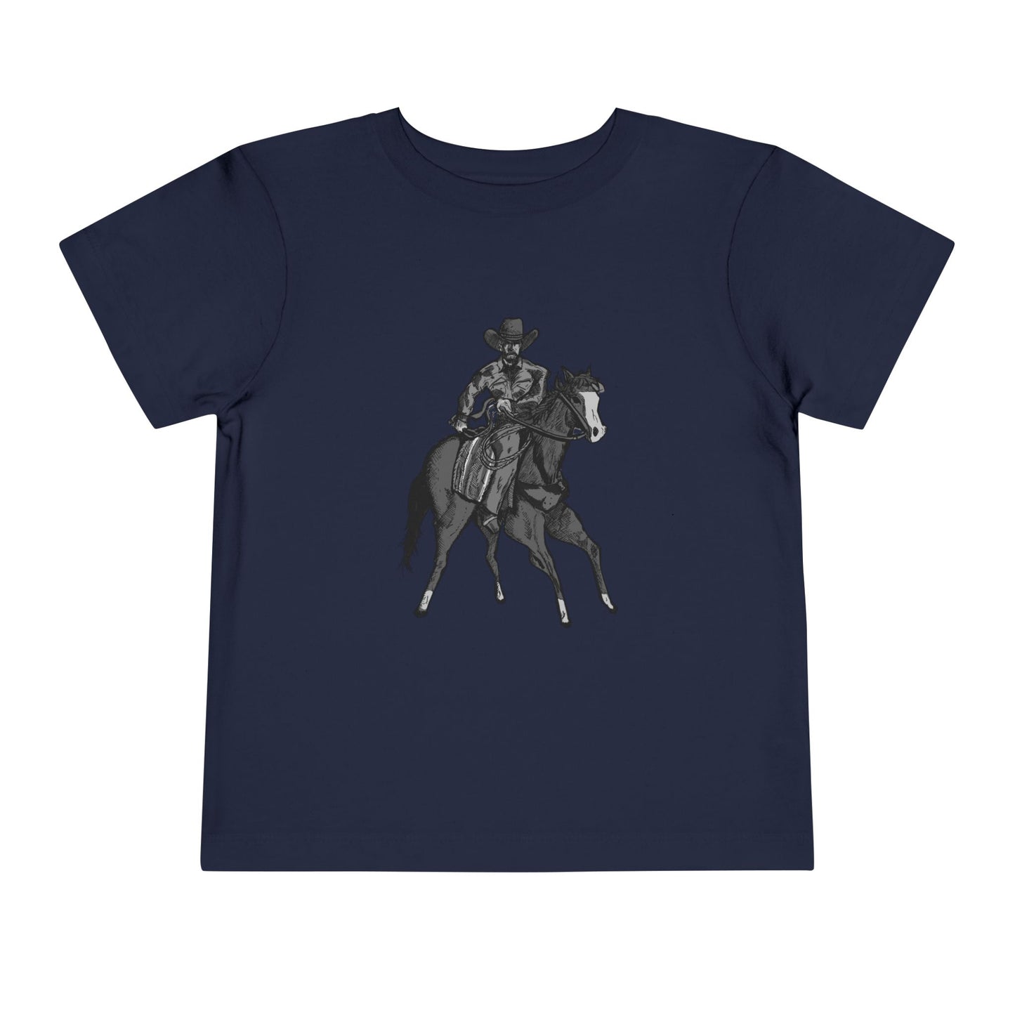 Toddler Western Cowboy Tee — Horseback Rider Graphic Shirt