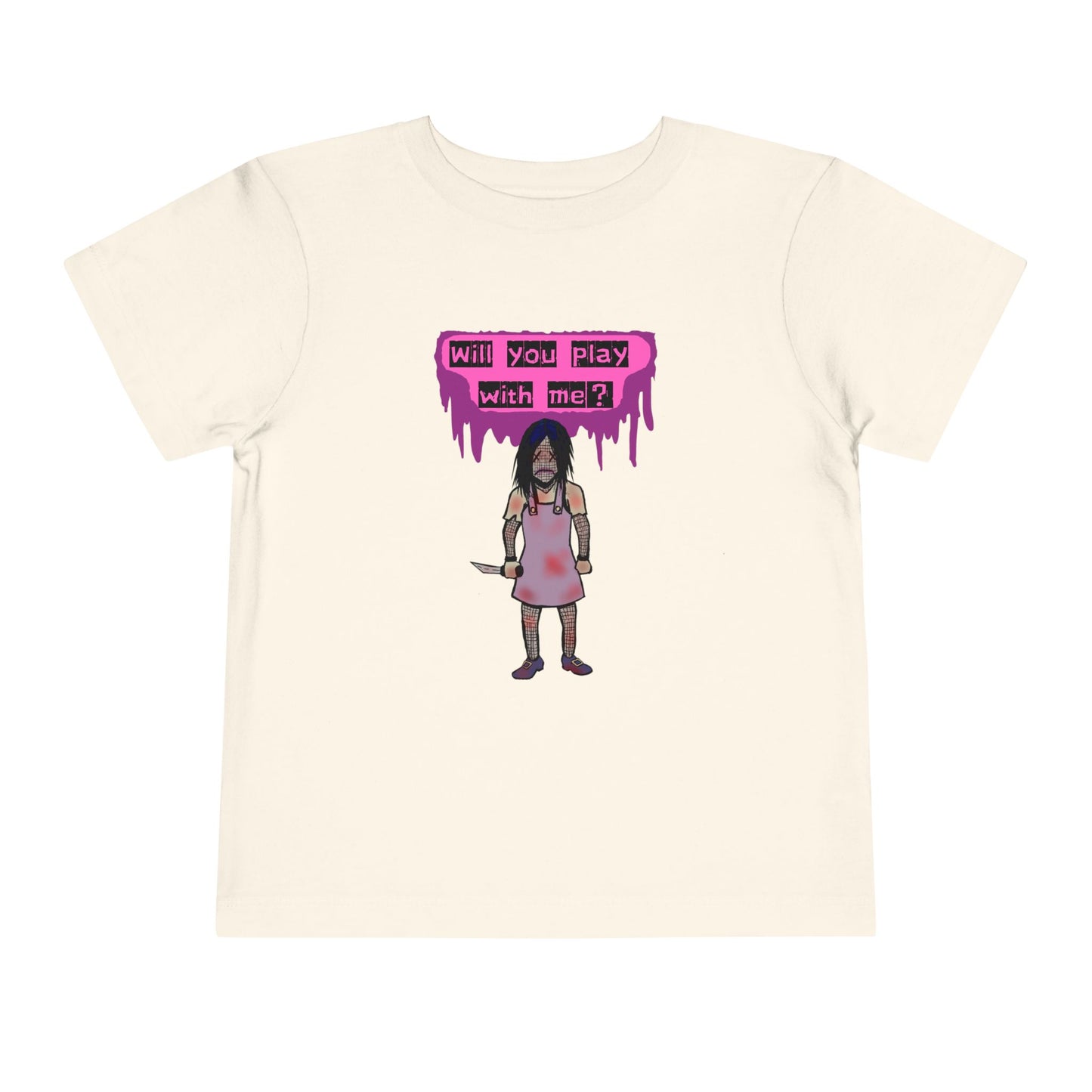 Toddler Tee - Evil Doll - Will You Play With Me