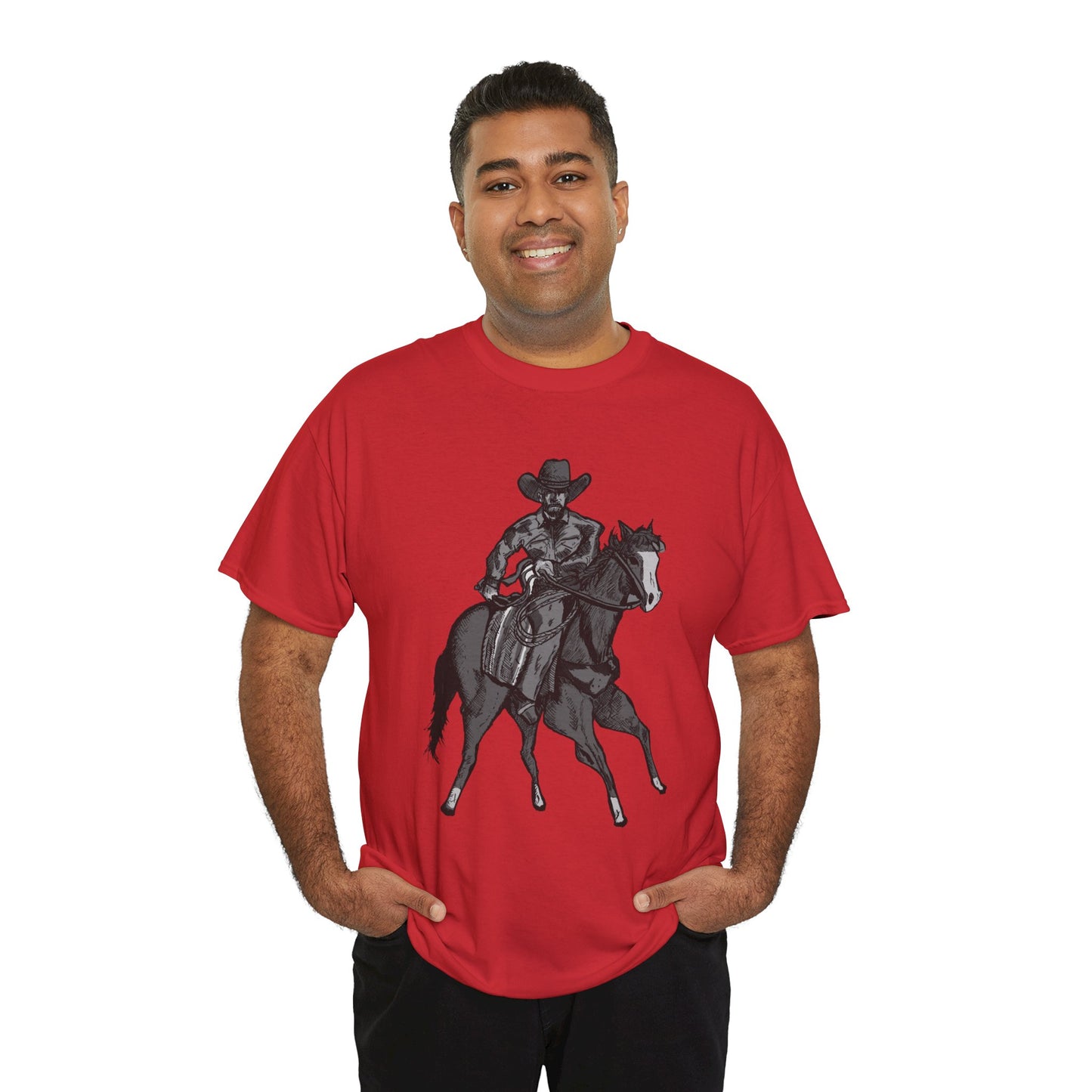 Cowboy on Horseback T‑Shirt — Vintage Western Rodeo Tee