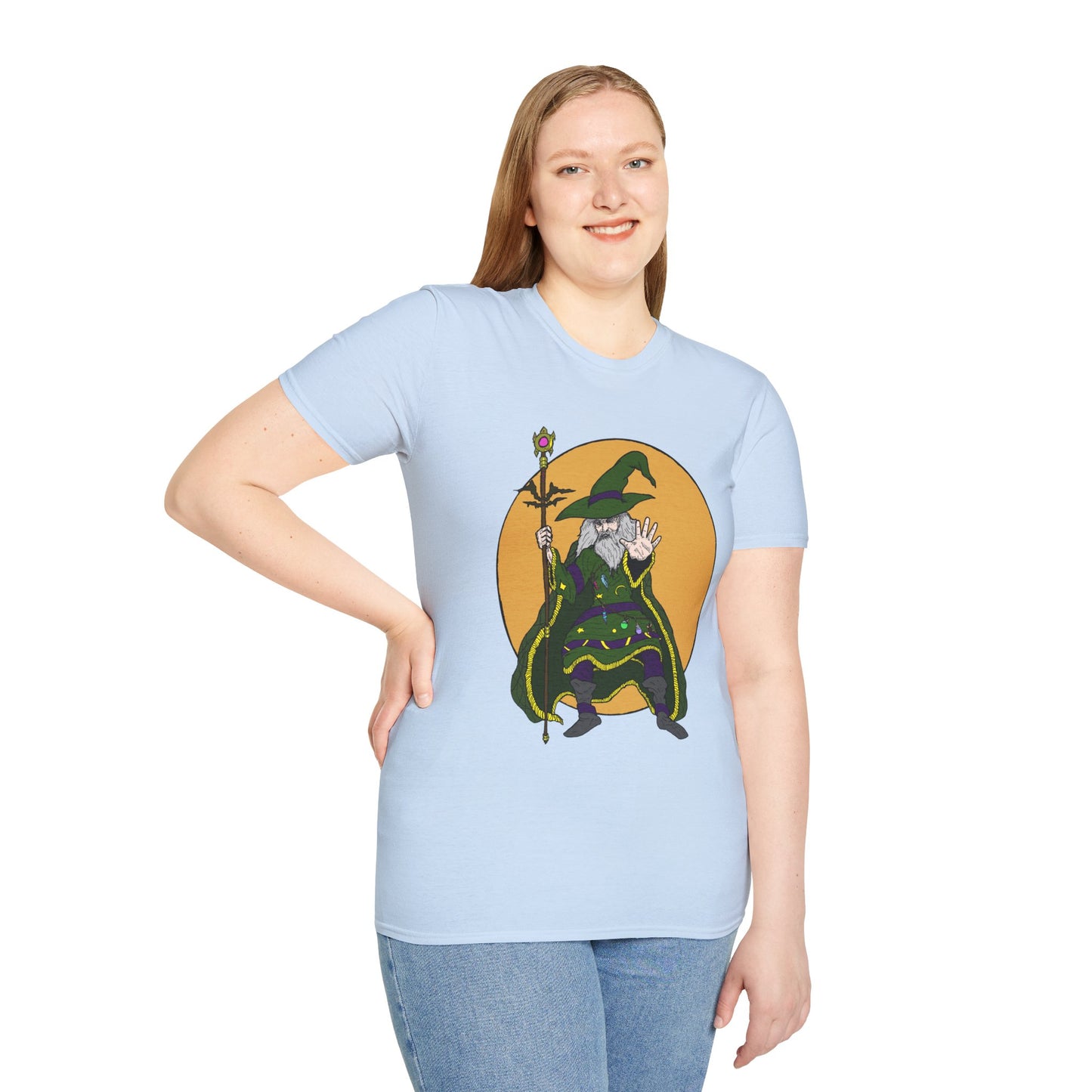 Wizard Staff Unisex T-Shirt - Magical Sorcerer Fantasy Tee