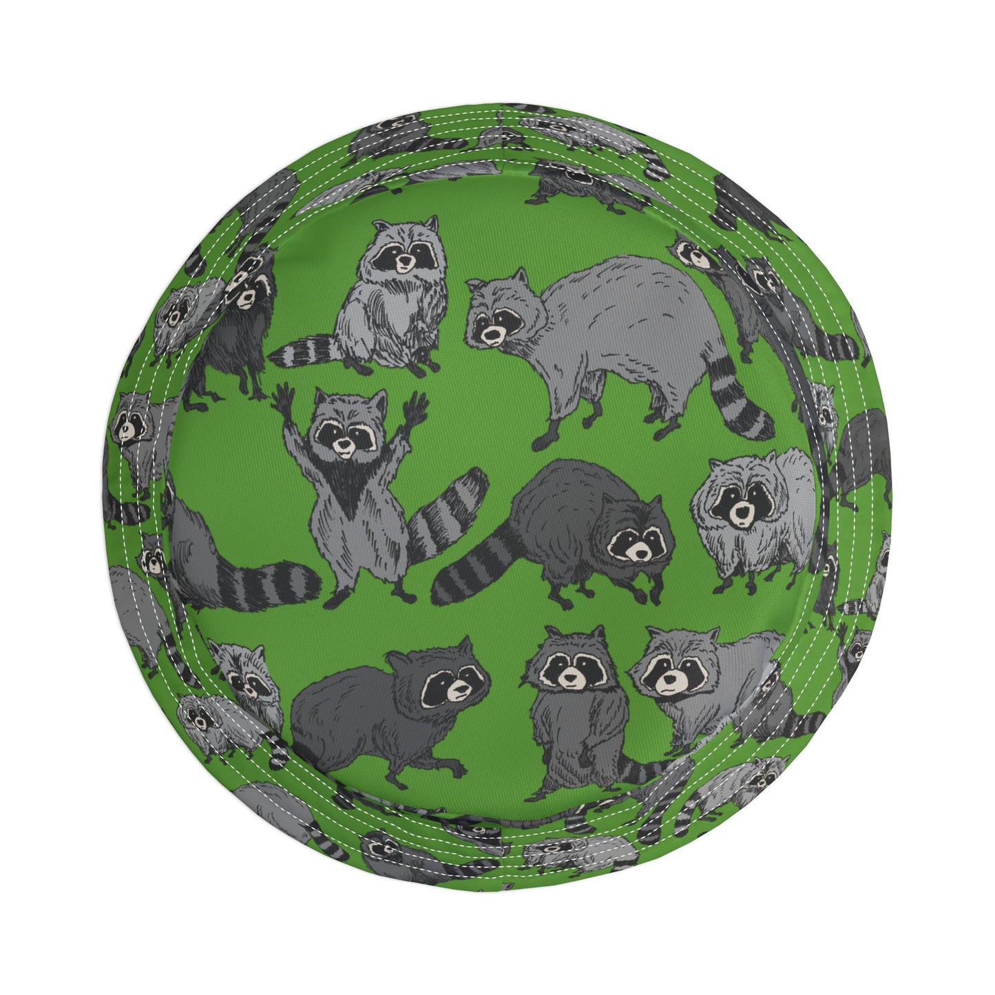 Raccoon Print Bucket Hat, Fun Outdoor Accessories, Gifts for Animal Lovers, Summer Fashion, Eco-Friendly Headwear