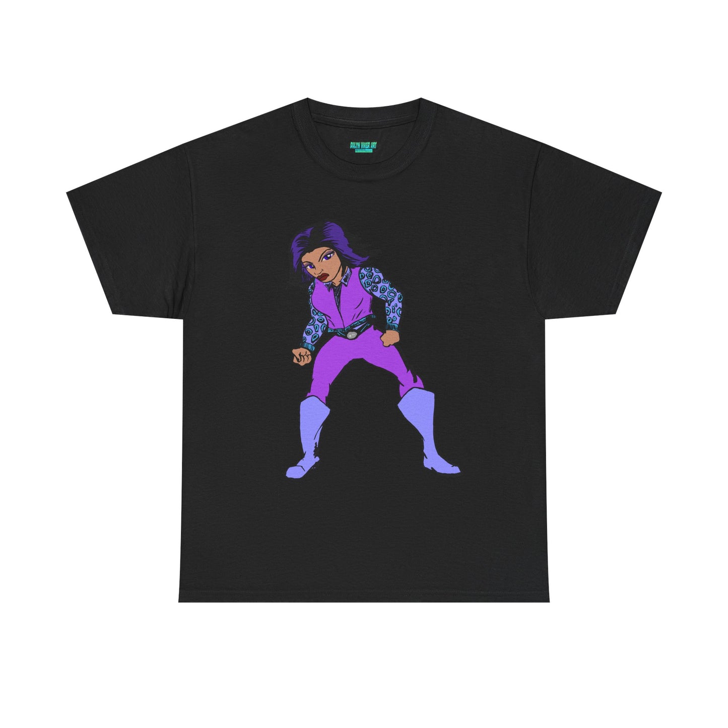 Retro Cartoon Hero Woman Character Unisex Heavy Cotton Tee, Vintage Graphic Tee, Fun T-Shirt, Gift for Fans, Casual Wear, Everyday Tee