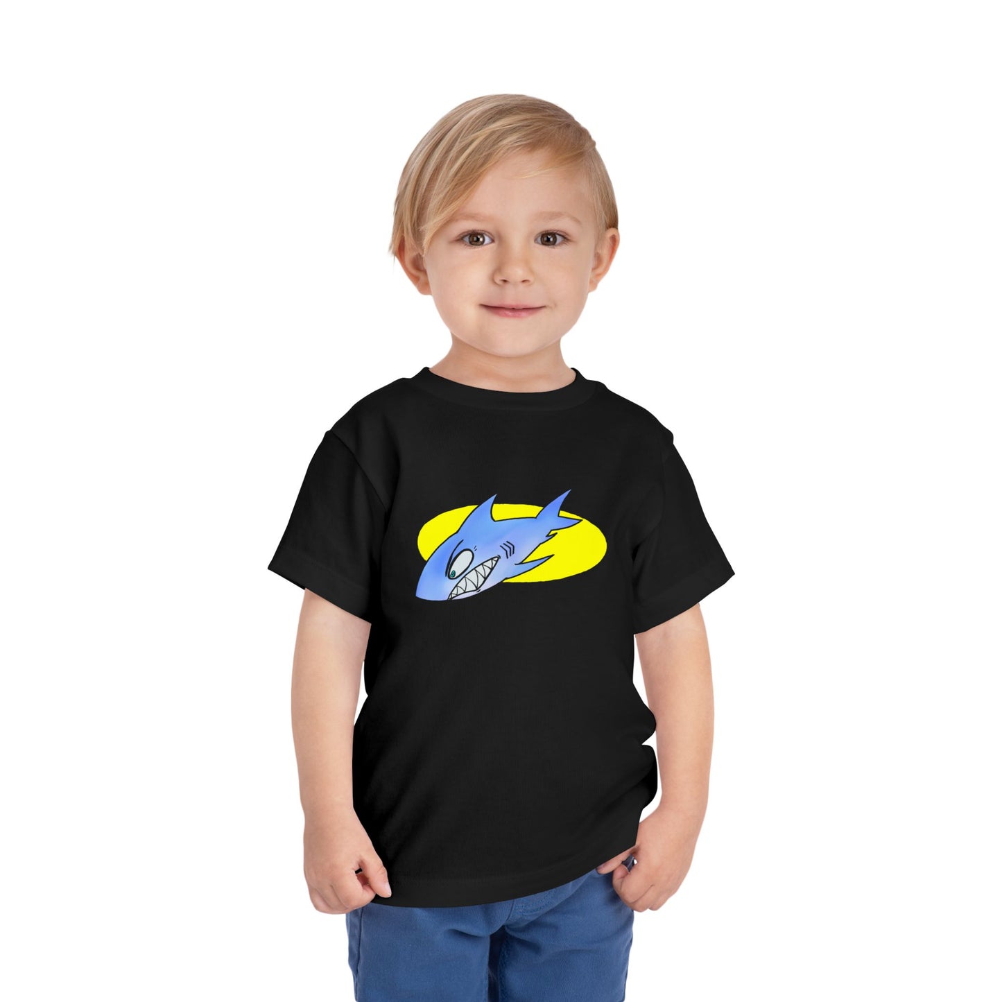 Toddler Shark Tee — Cute Blue Shark Graphic Kids Shirt