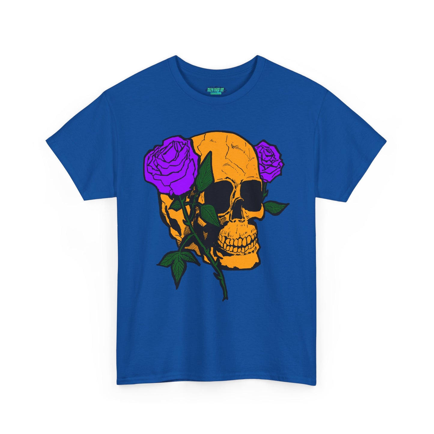 Skull and Roses Unisex Tee, Gothic Aesthetic Shirt, Vintage Graphic T-Shirt, Streetwear Essentials, Edgy Casual Wear