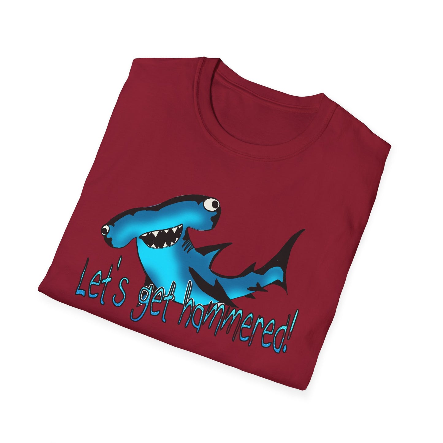 Hammered Shark Unisex T-Shirt – Let's Get Crunk Drinking Shirt