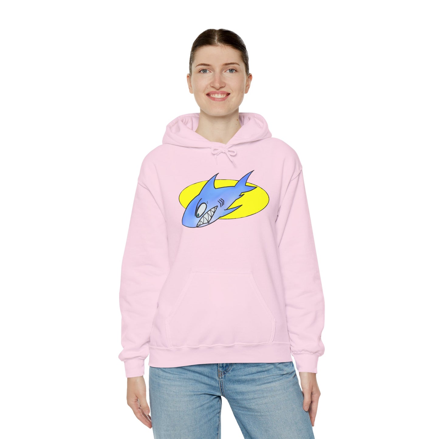 Cool Shark Graphic Hoodie - Unisex Heavy Blend Sweatshirt for Ocean Lovers, Gift for Men and Women, Beach Vibes, Casual Wear, Unique Design