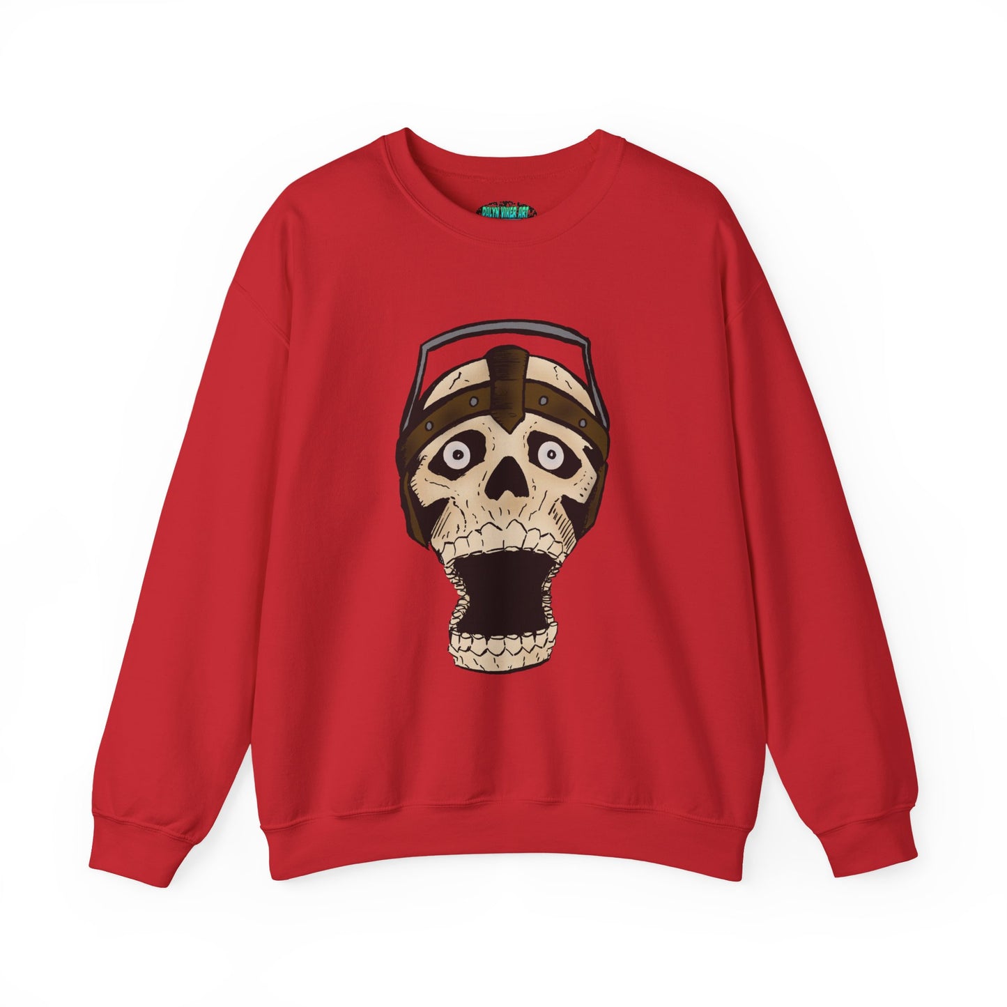 Screaming Skull Graphic Crewneck Sweatshirt - Unisex Heavy Blend