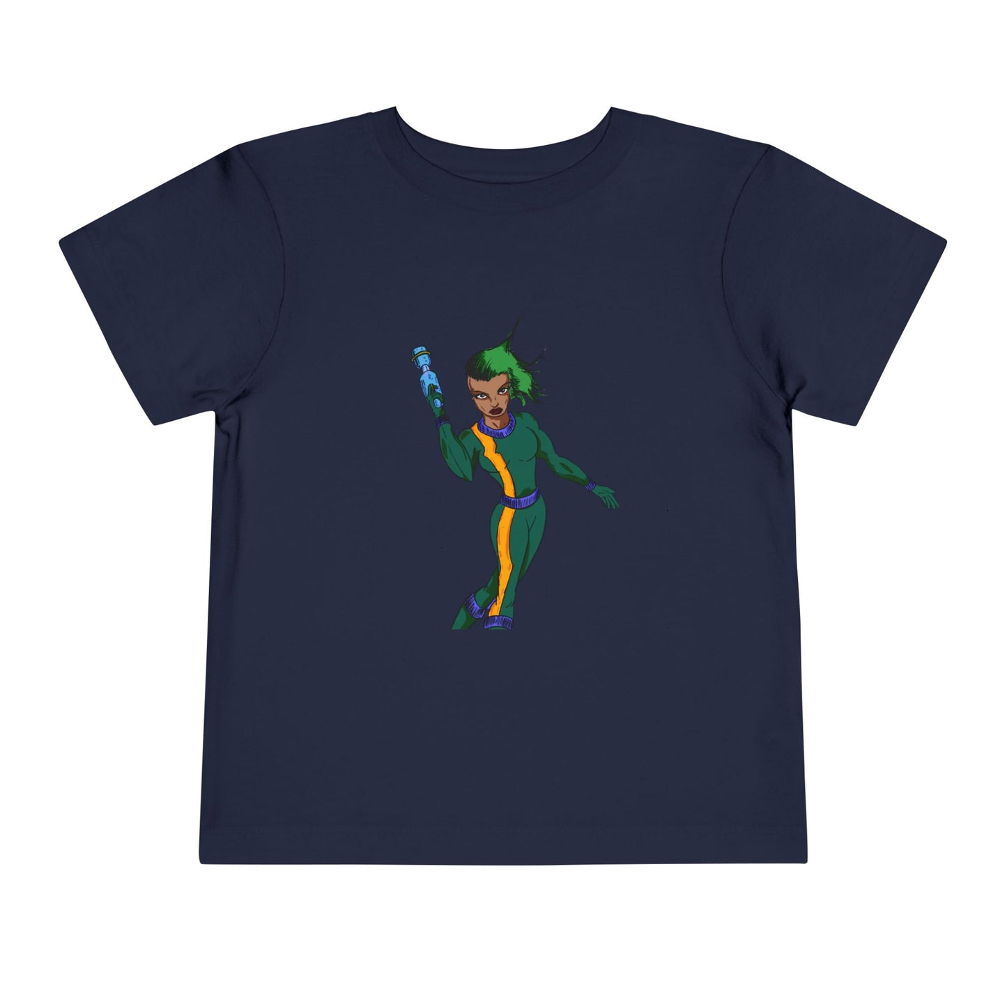Toddler Tee — Colorful Space Hero Graphic