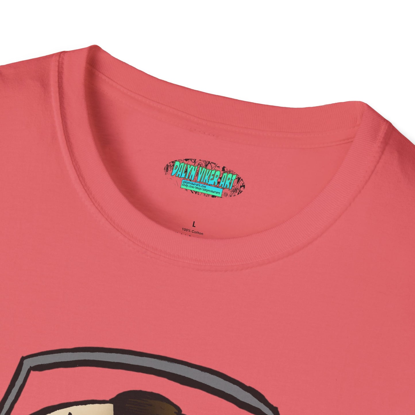 Electric Screaming Skull Unisex Softstyle T-Shirt