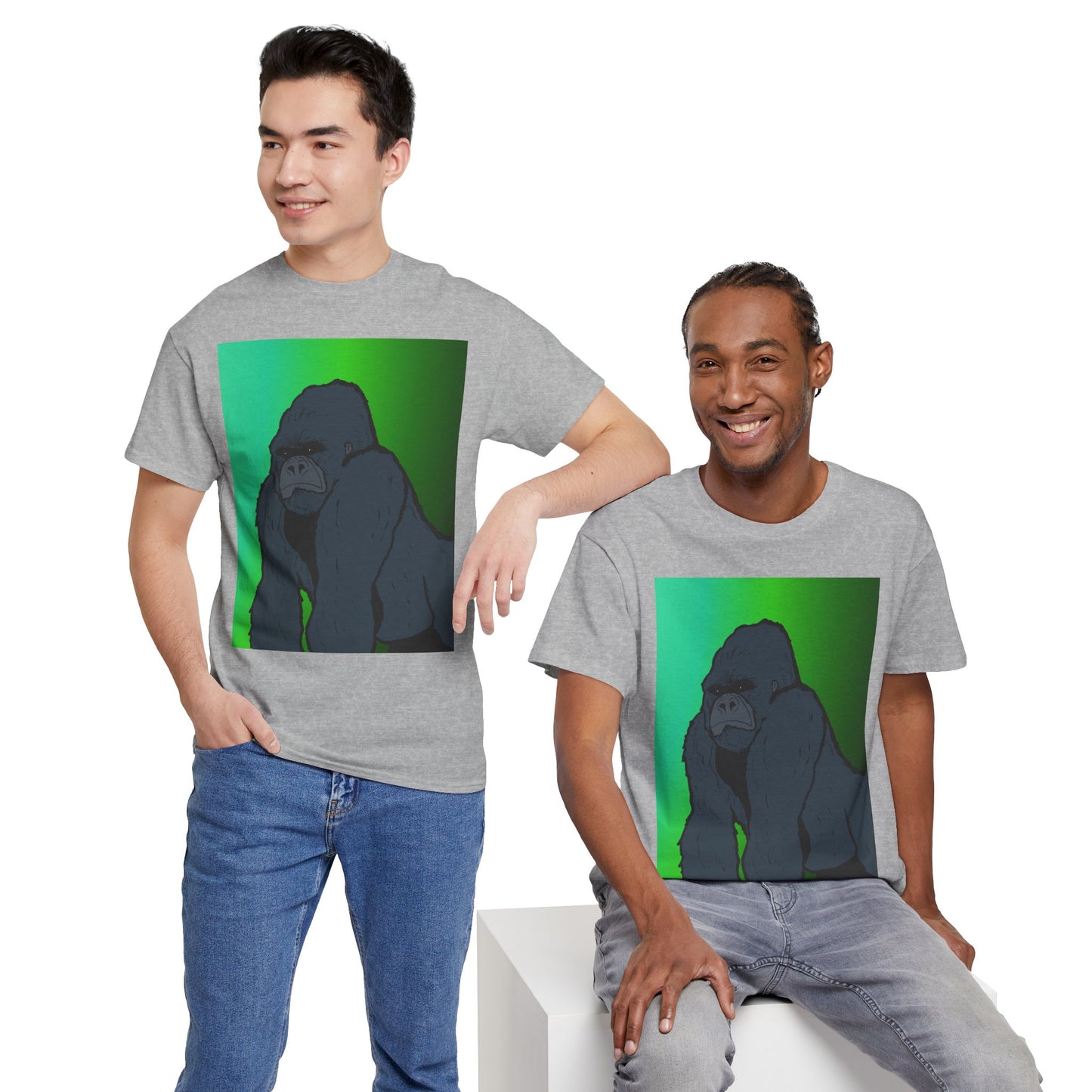 Gorilla Portrait Tee – Graphic Ape Illustration T-Shirt