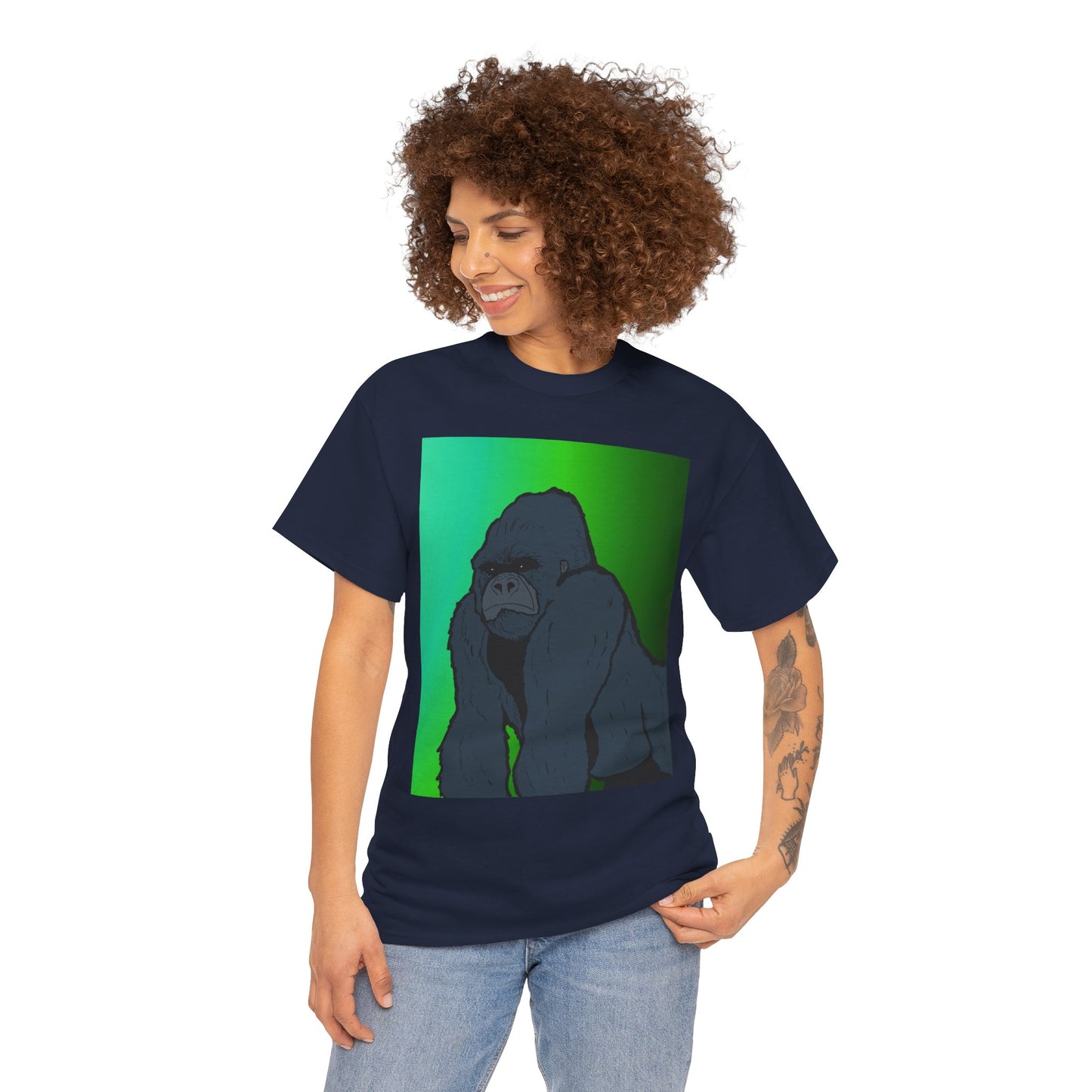 Gorilla Portrait Tee – Graphic Ape Illustration T-Shirt