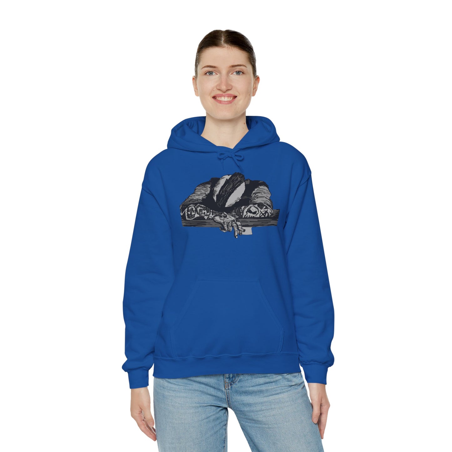 Punk and Done Unisex Hoodie with Artistic Design, Cozy Streetwear, Graphic Sweatshirt for Casual Vibes, Perfect Gift for Any Occasion