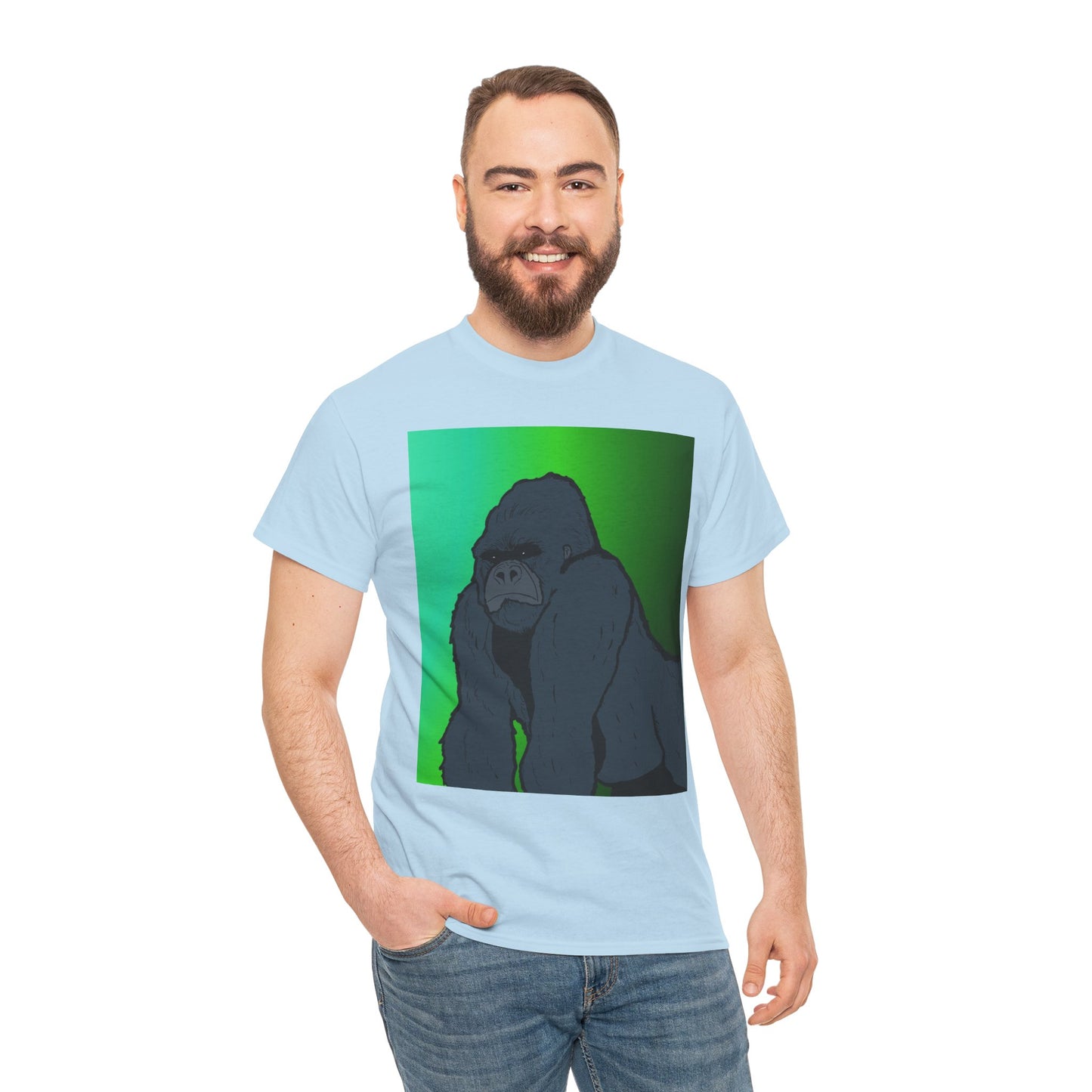 Gorilla Portrait Tee – Graphic Ape Illustration T-Shirt