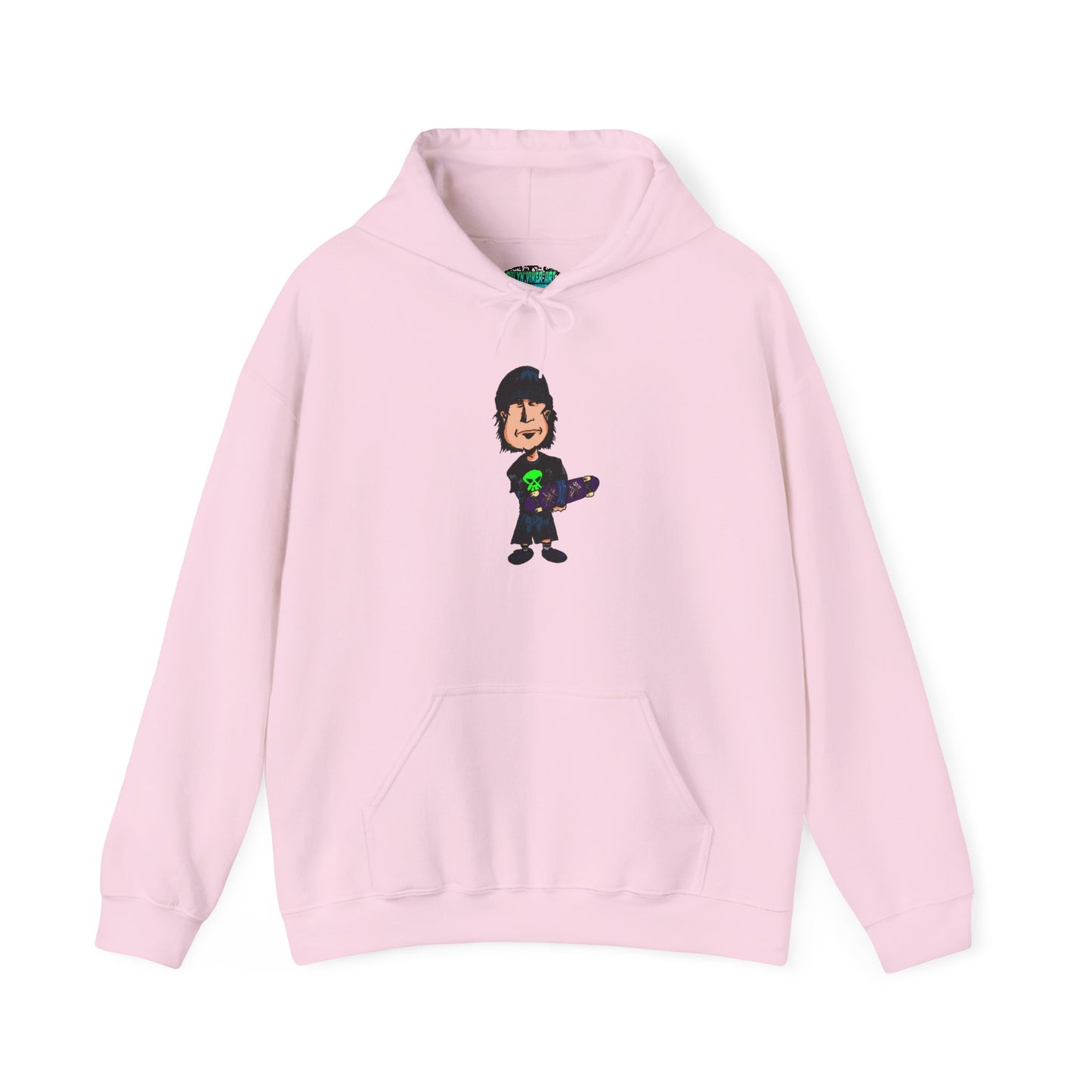 Rude Skater Dude Cartoon Hoodie – Skate Punk Sweatshirt