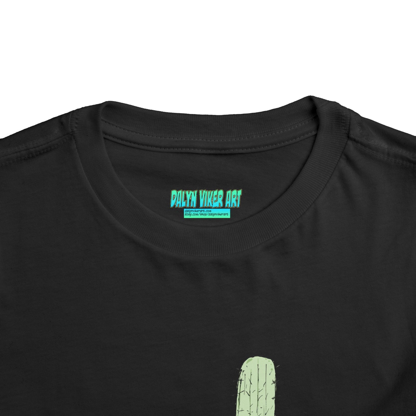 Toddler Tee — Desert Cactus with Guitar Graphic