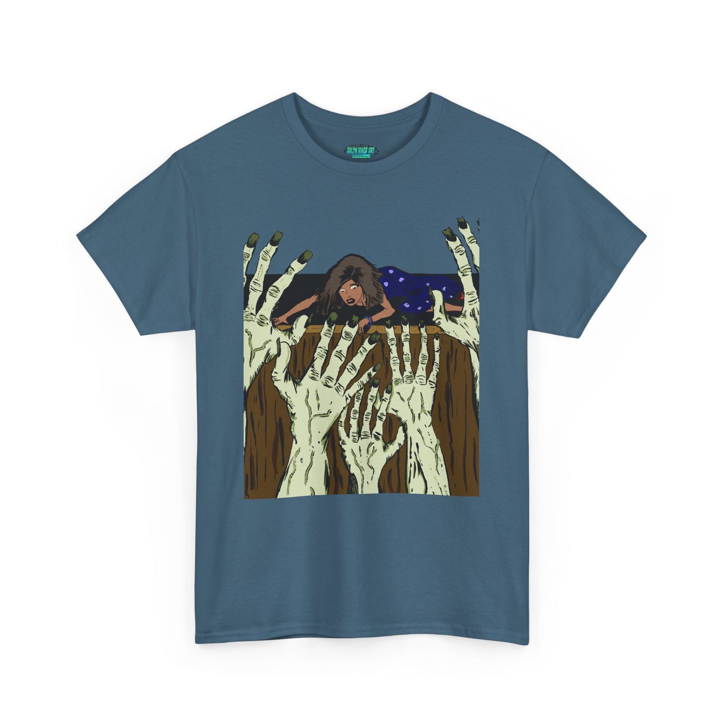 Spooky Unisex Heavy Cotton Tee, Halloween Shirt, Ghostly T-Shirt, Unisex Graphic Tee, Casual Wear for Halloween