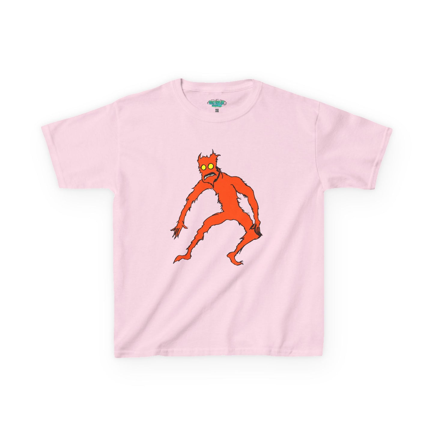 Kids Fire Monster Tee - Fun and Spooky Cotton T-Shirt for Kids