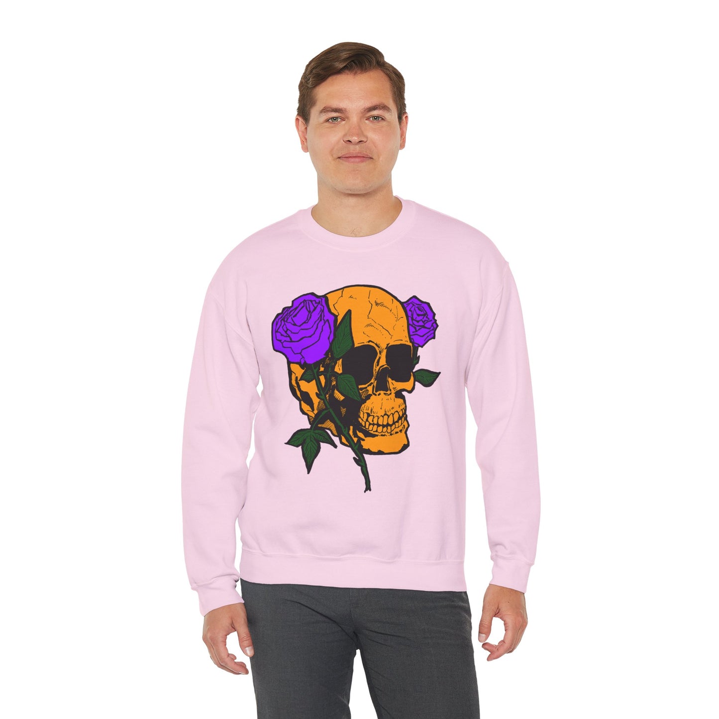 Skull & Roses Sweatshirt - Unisex Heavy Blend™ Crewneck