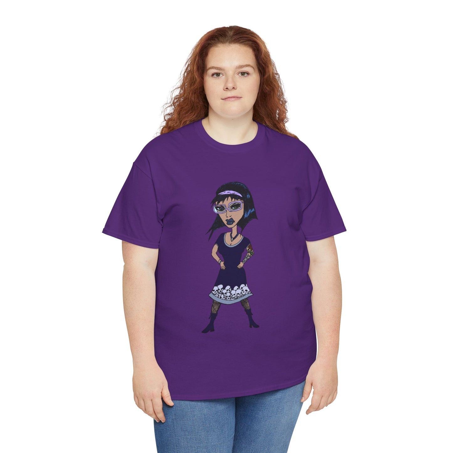 Gothic Doll T-Shirt — Retro Vampire Girl Graphic Tee
