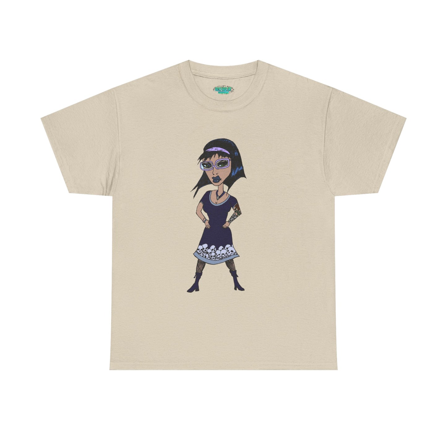 Gothic Doll T-Shirt — Retro Vampire Girl Graphic Tee
