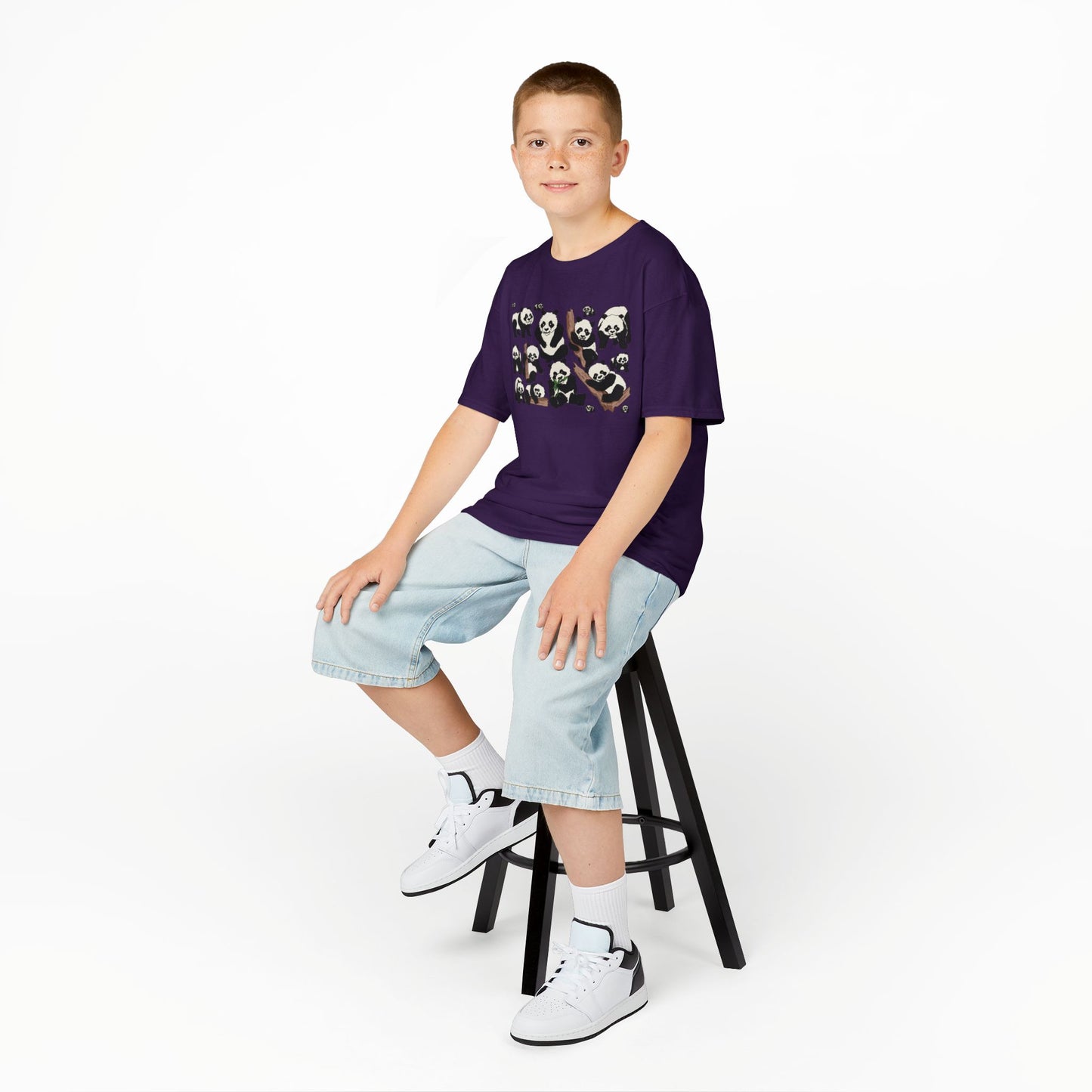 Panda Paradise Kids Tee, Cute Animal T-Shirt, Children's Gift, Birthday Present, Summer Wear, Eco-Friendly Fashion