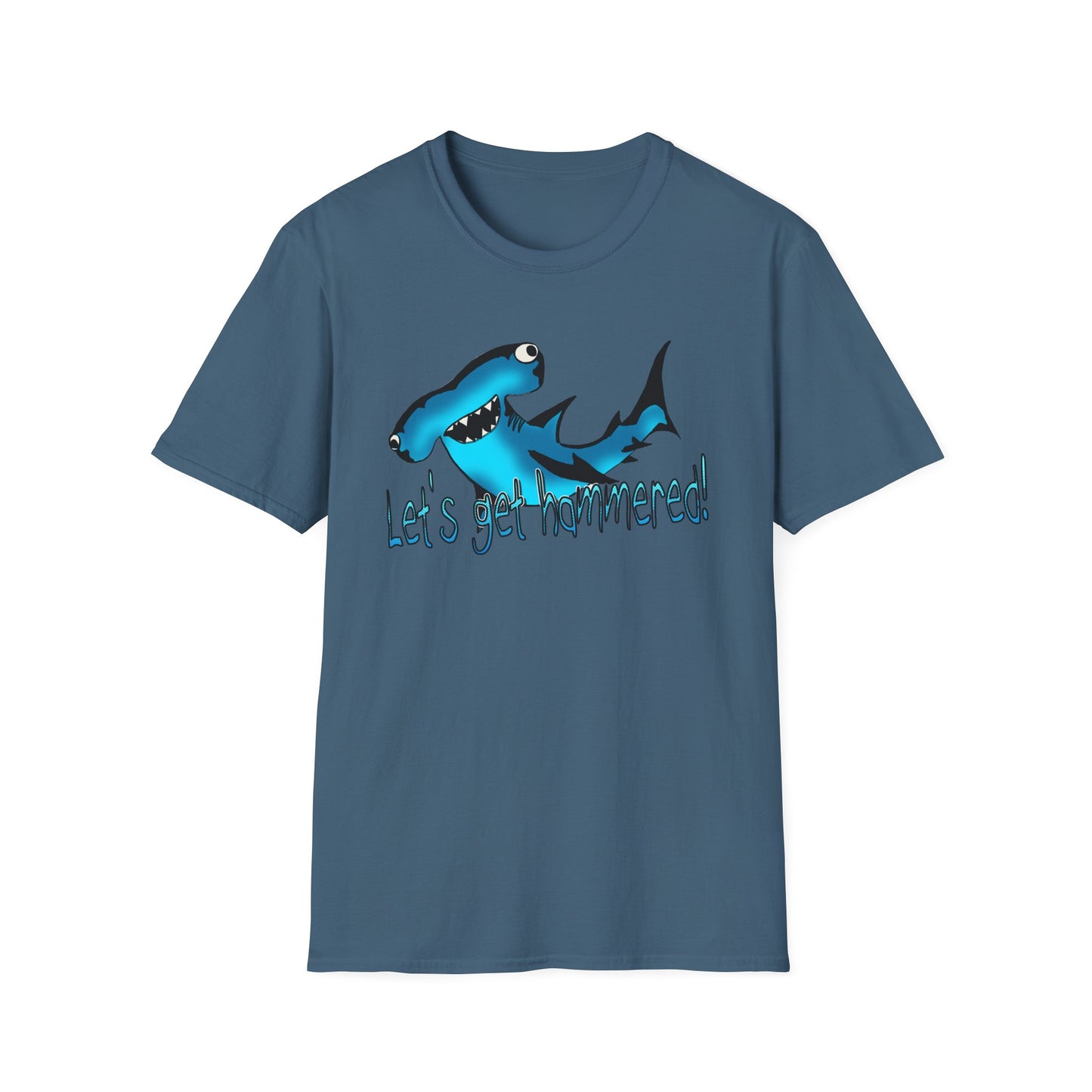 Hammered Shark Unisex T-Shirt – Let's Get Crunk Drinking Shirt