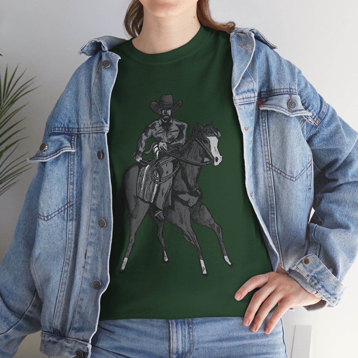 Cowboy on Horseback T‑Shirt — Vintage Western Rodeo Tee