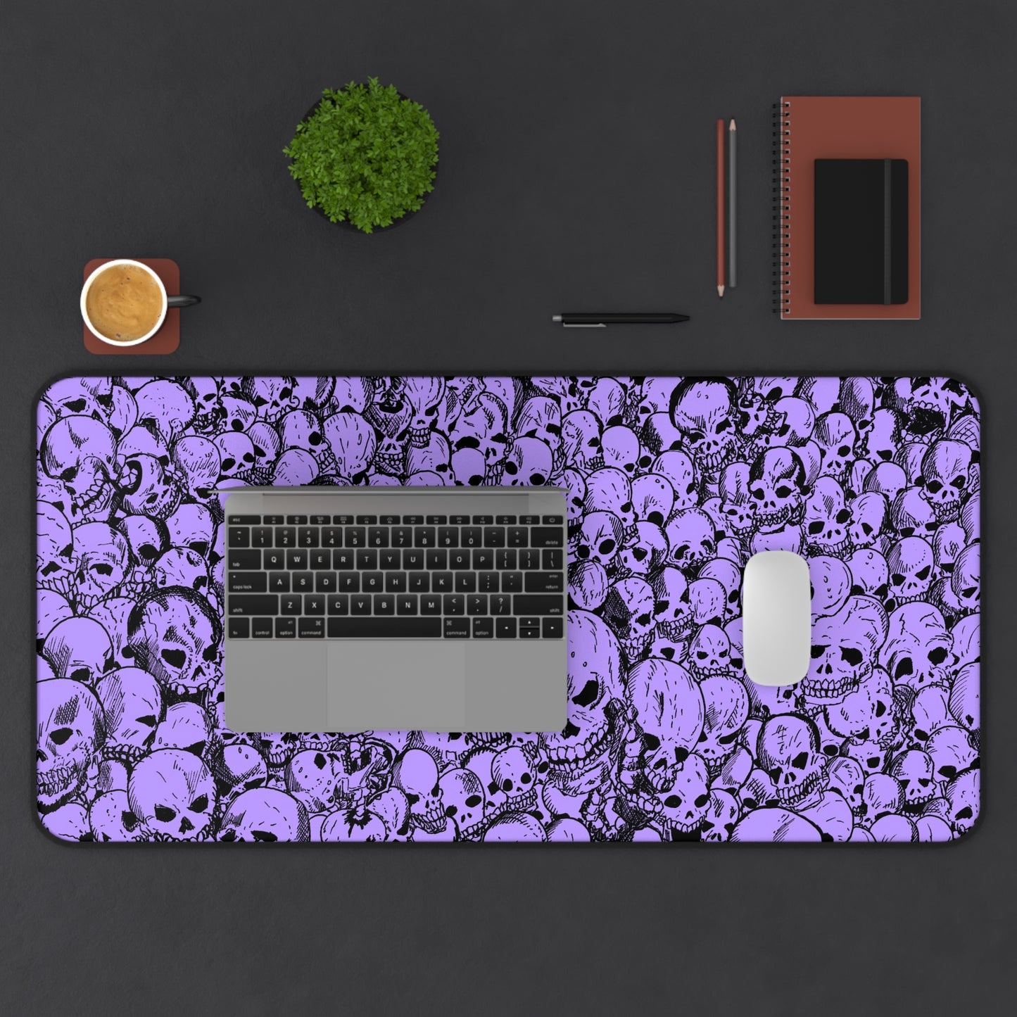 Gathering of Skulls - Purple - Desk Mat