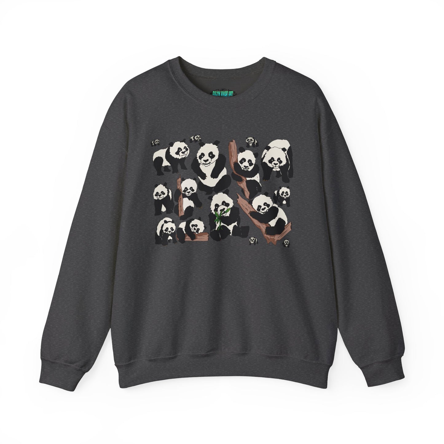 Cozy Panda Crewneck Sweatshirt - Soft Unisex Heavy Blend