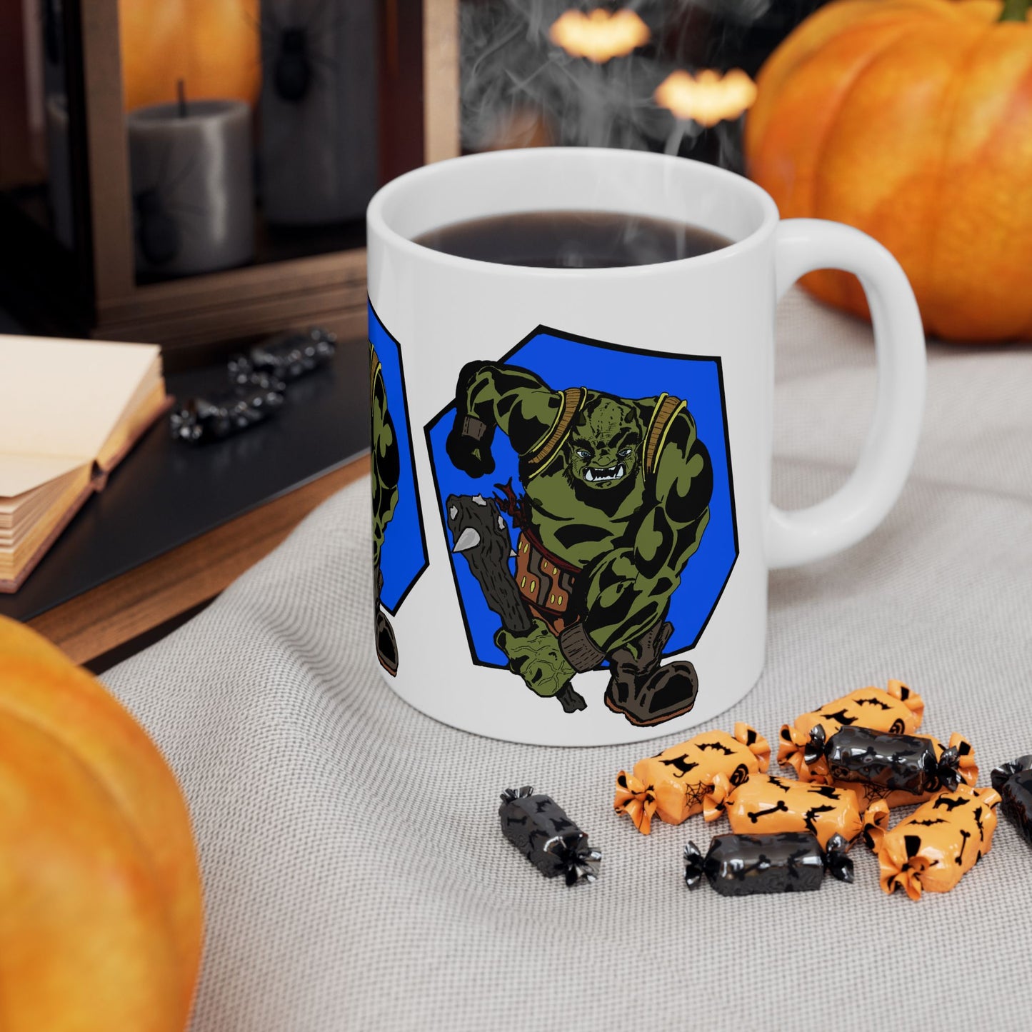 Running Ogre Ceramic Mug, (11oz)