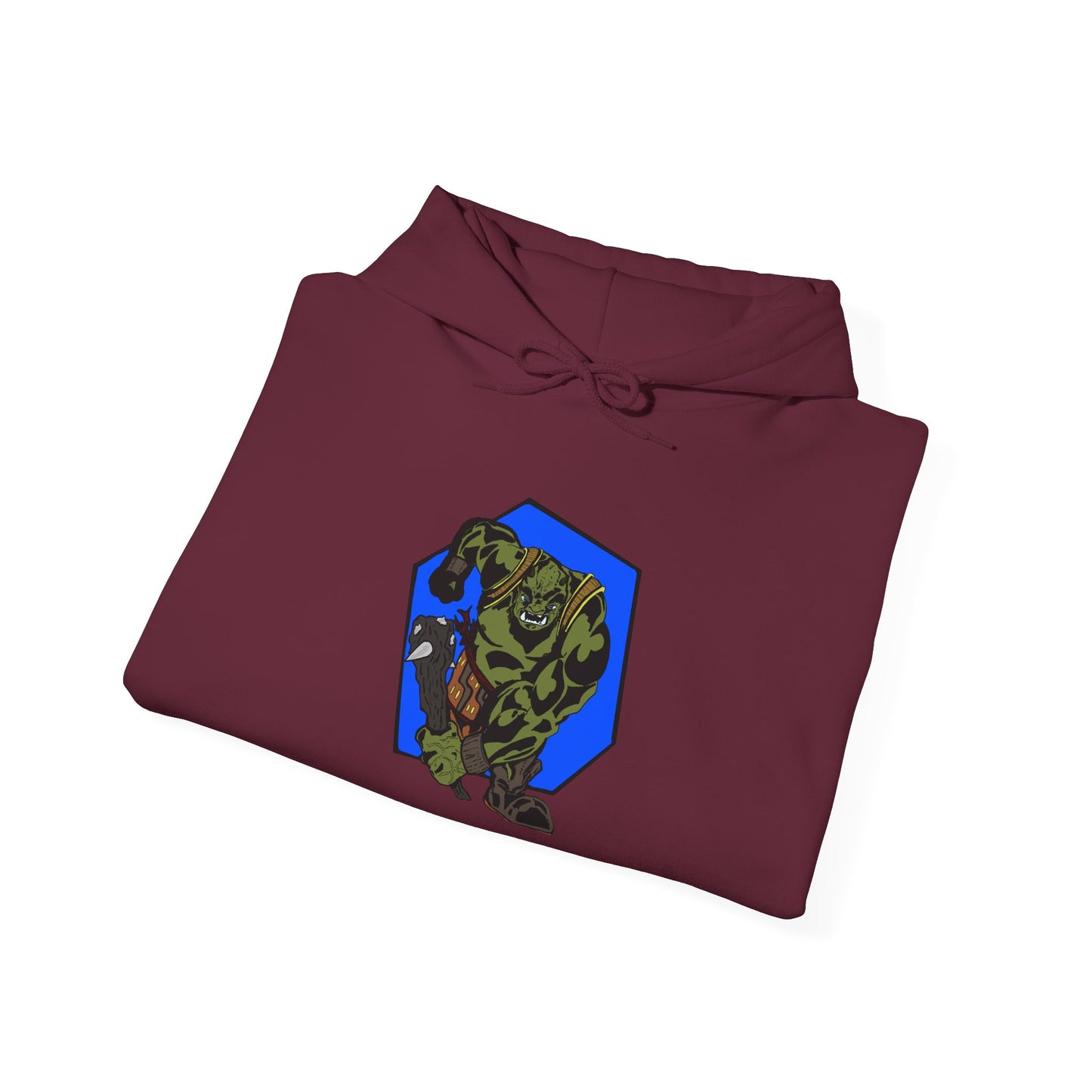 Heroic Monster Hooded Sweatshirt, Cozy Casual, Gift for Gamer, Geek Wear, Unisex Hoodie, Birthday Present, Halloween Style