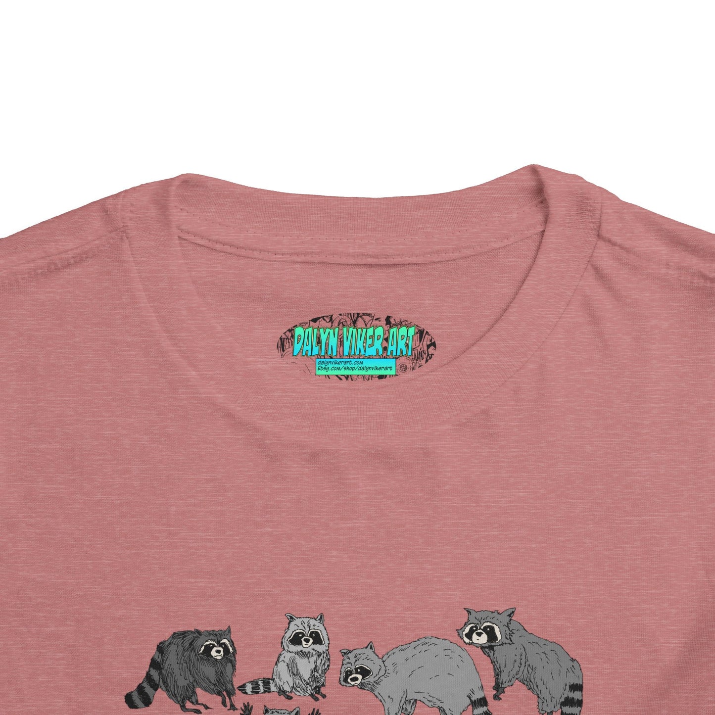 Toddler Tee — Playful Woodland Raccoon Crew Cute Kids Shirt