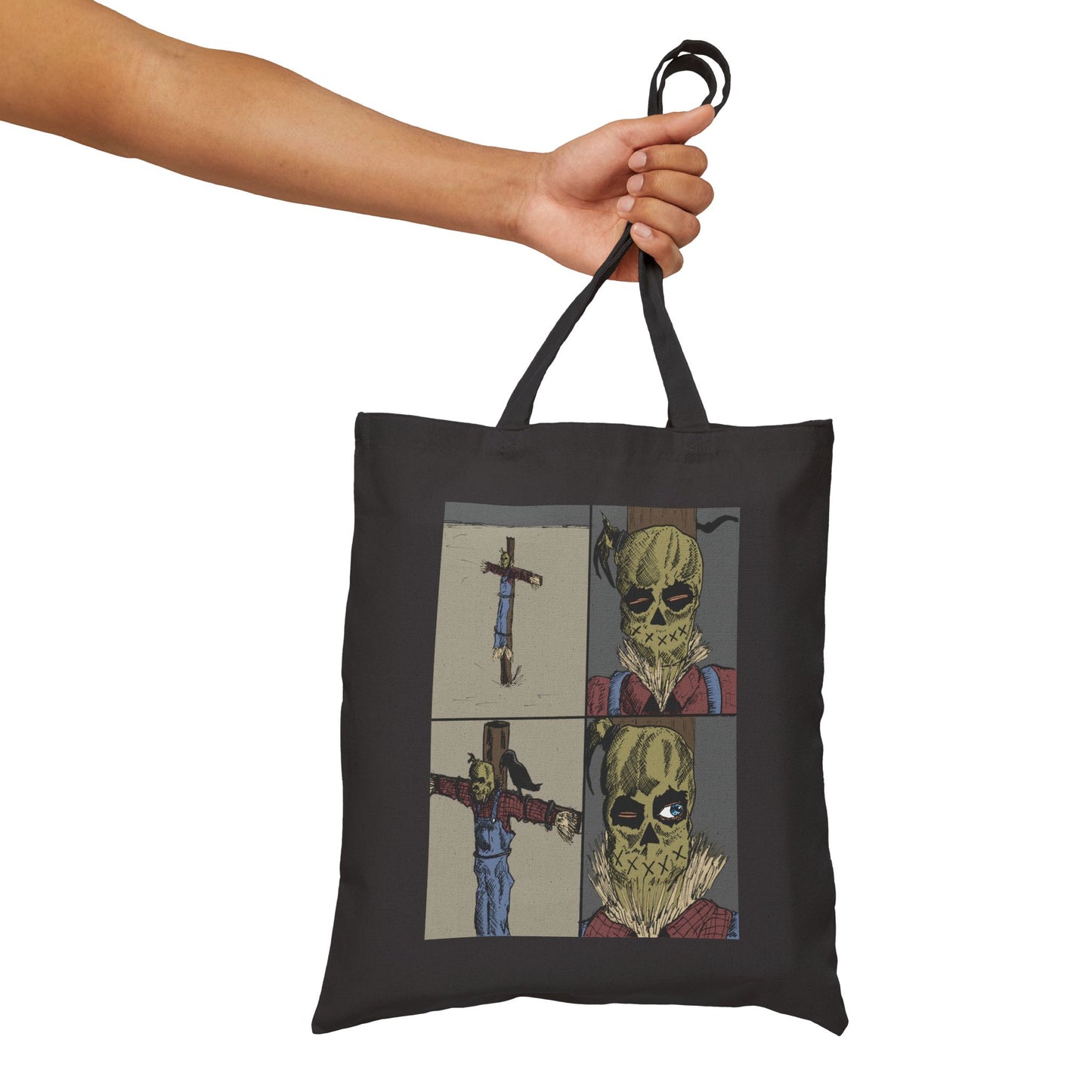 Scarecrow Awakening Cotton Canvas Tote Bag