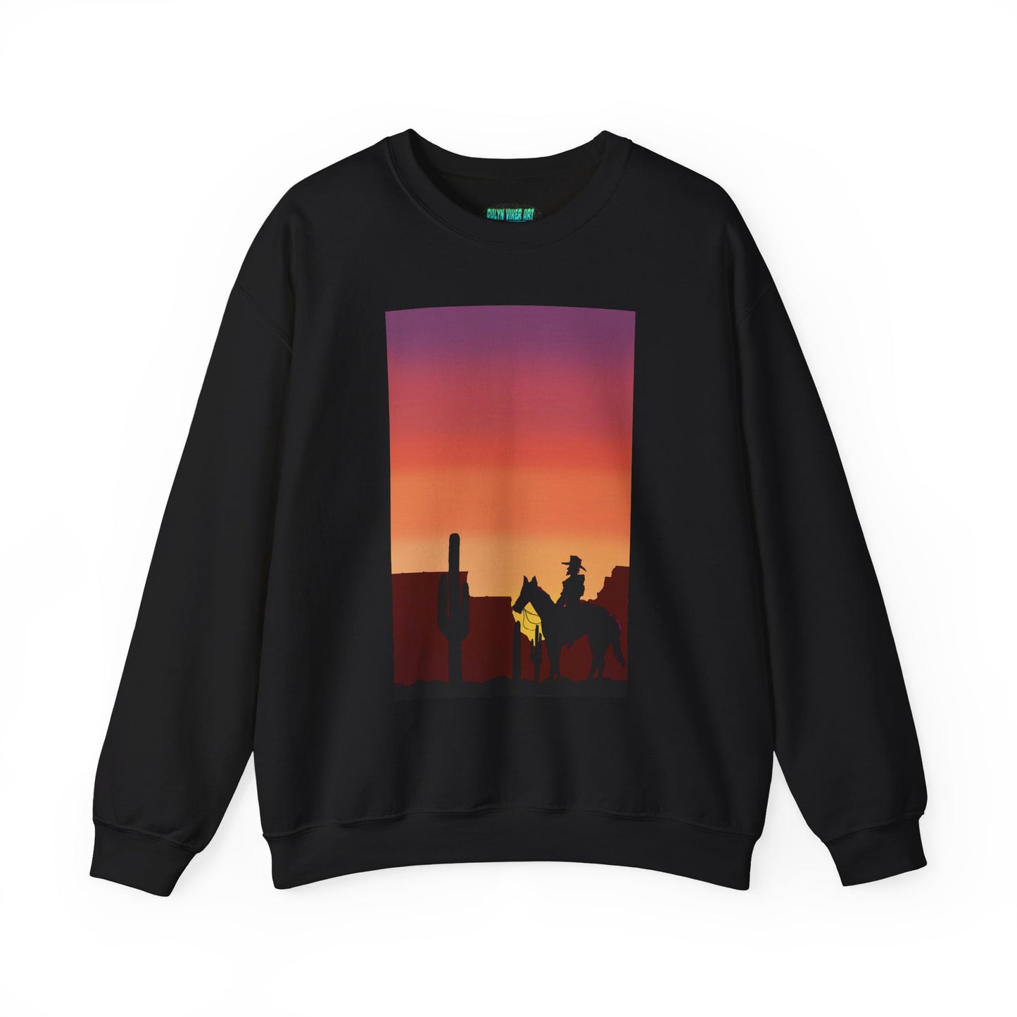 Desert Sunset Silhouette Unisex Crewneck Sweatshirt