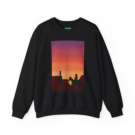 Desert Sunset Silhouette Unisex Crewneck Sweatshirt