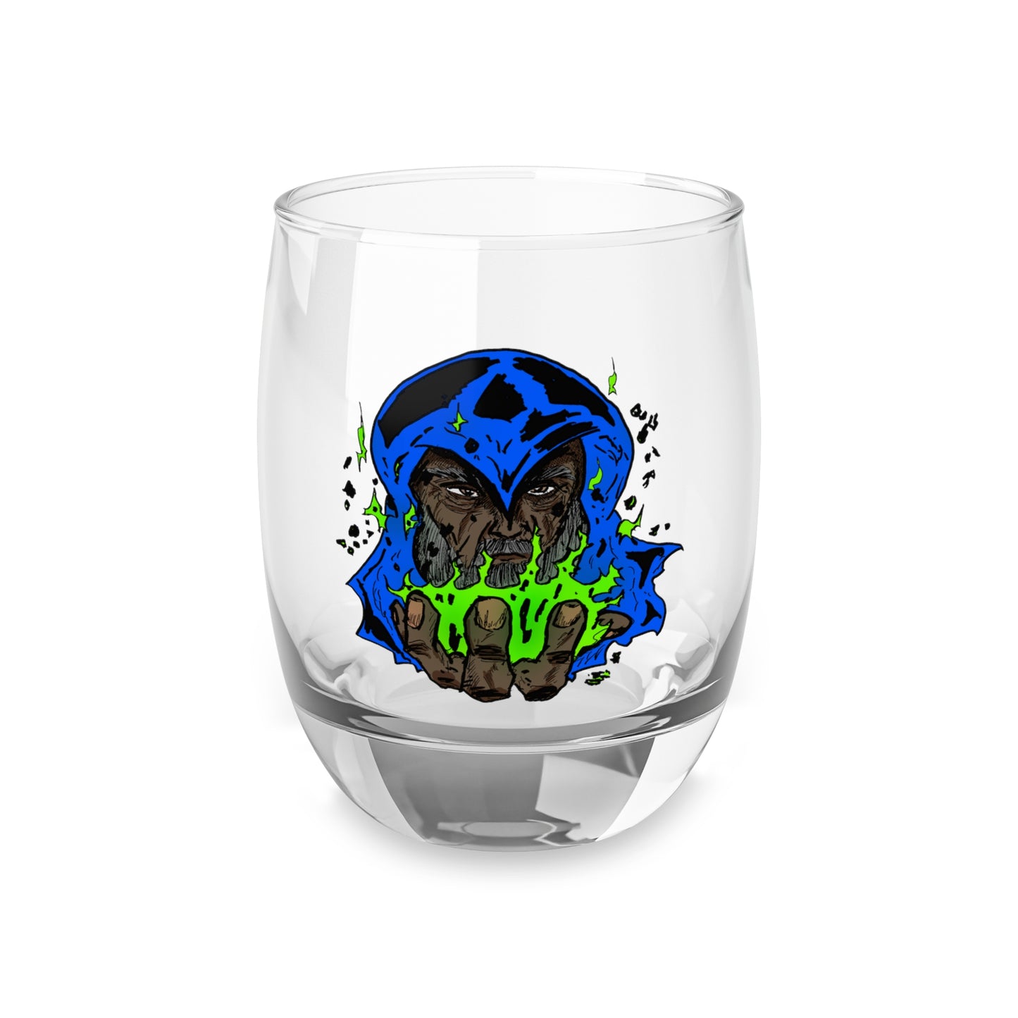 Whiskey Glass - Cosmic Wizard Sorcery Fire Colorful Mystical Space Mystic Dalyn Viker Art