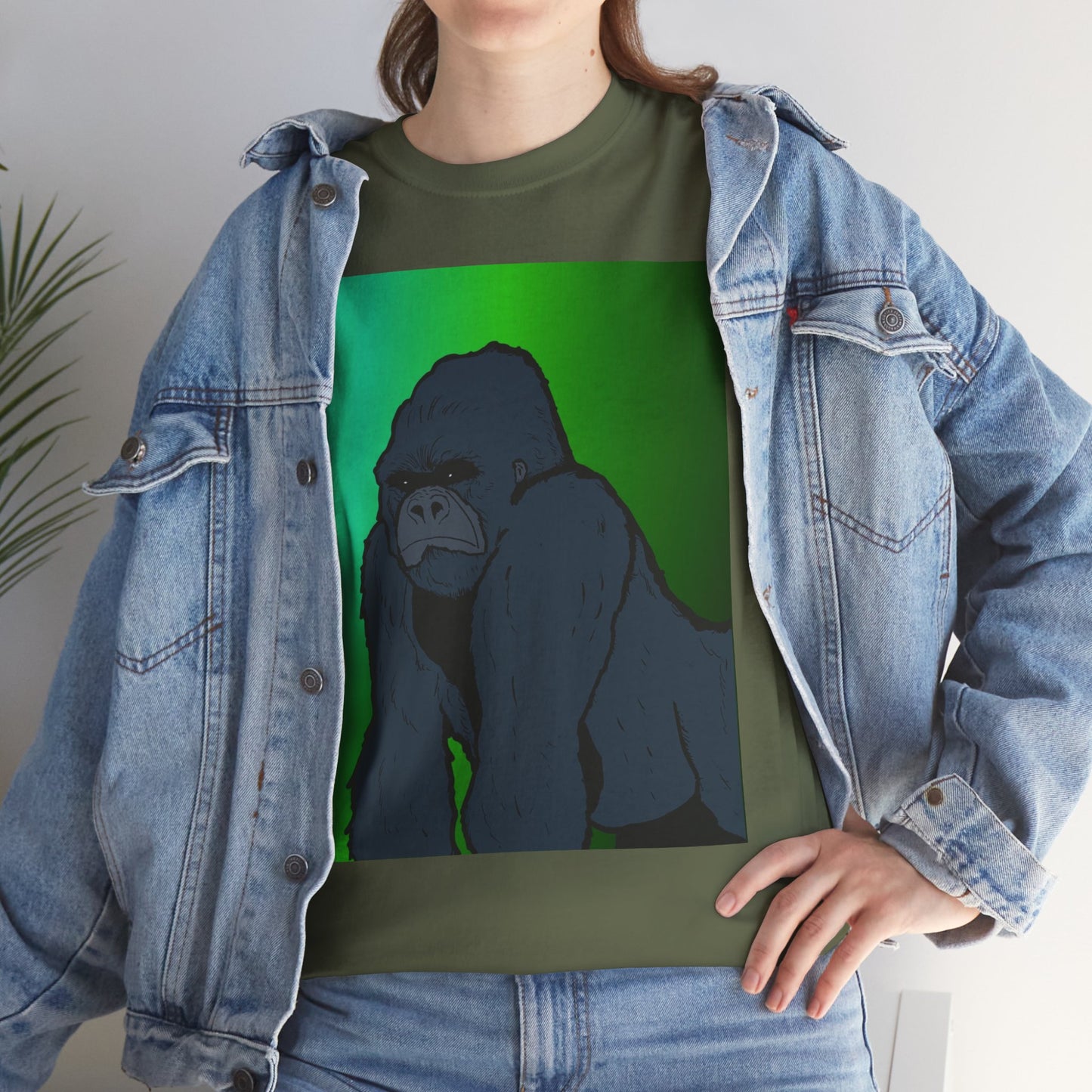 Gorilla Portrait Tee – Graphic Ape Illustration T-Shirt
