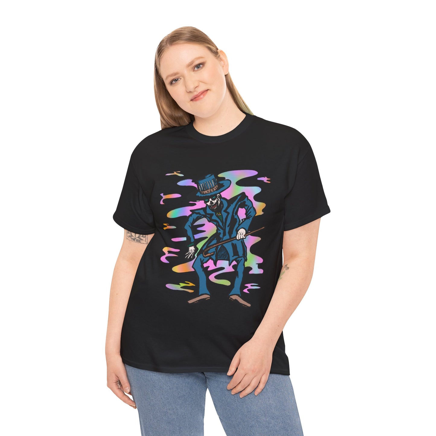 Voodoo Maniac Colorful Cartoon Magician Unisex Heavy Cotton Tee