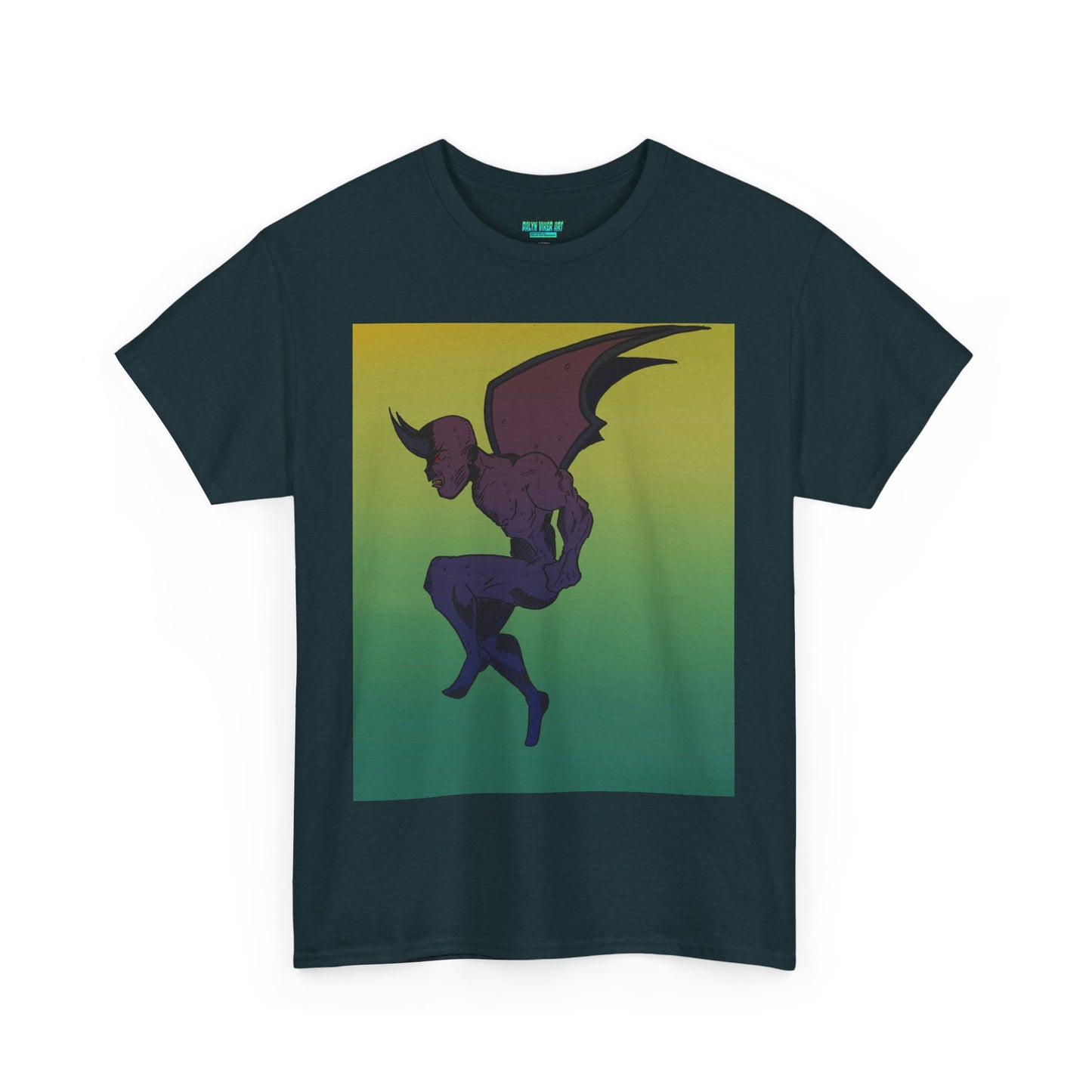 Unisex Heavy Cotton Tee - Artistic Devil Graphic Tee