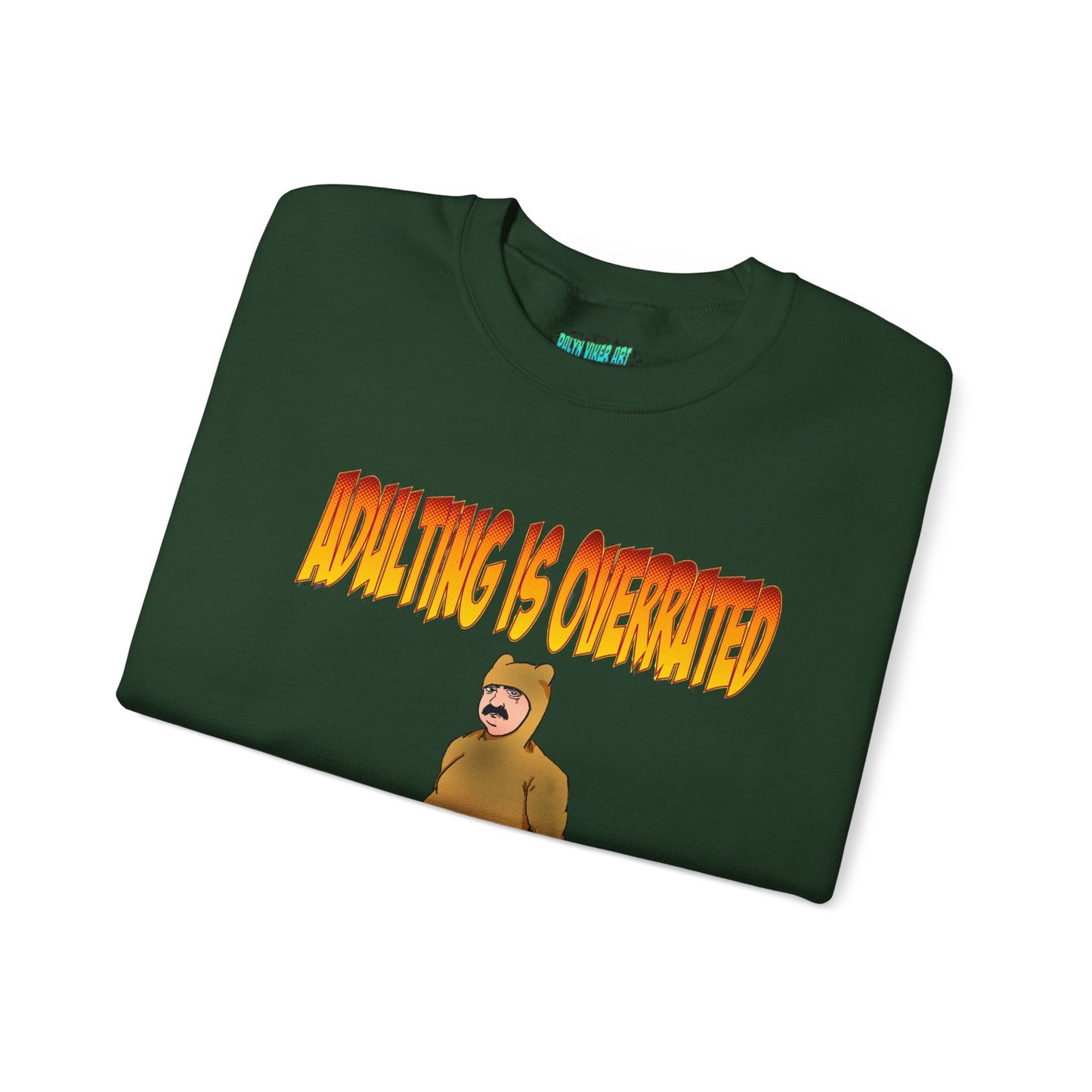 Cozy Humor Sweatshirt - 'Adulting is Overrated'