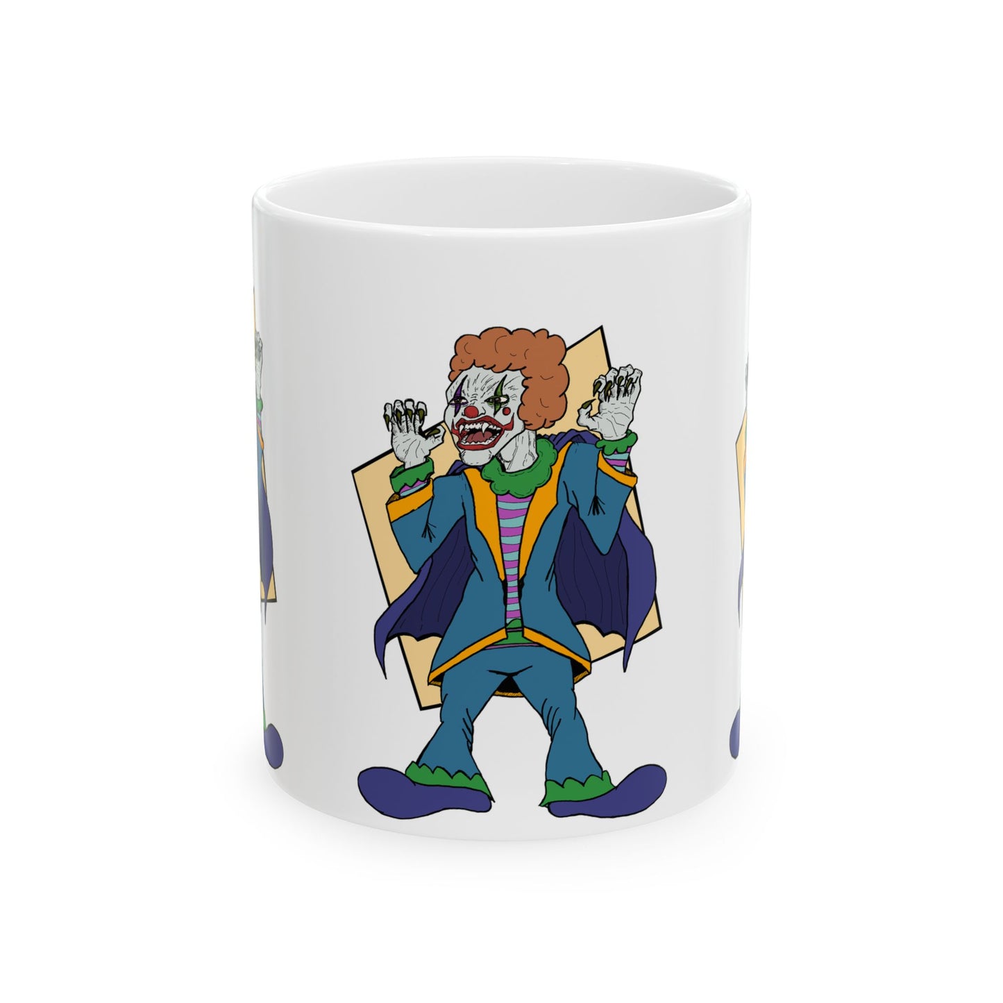 Vampire Clown Ceramic Mug, (11oz)