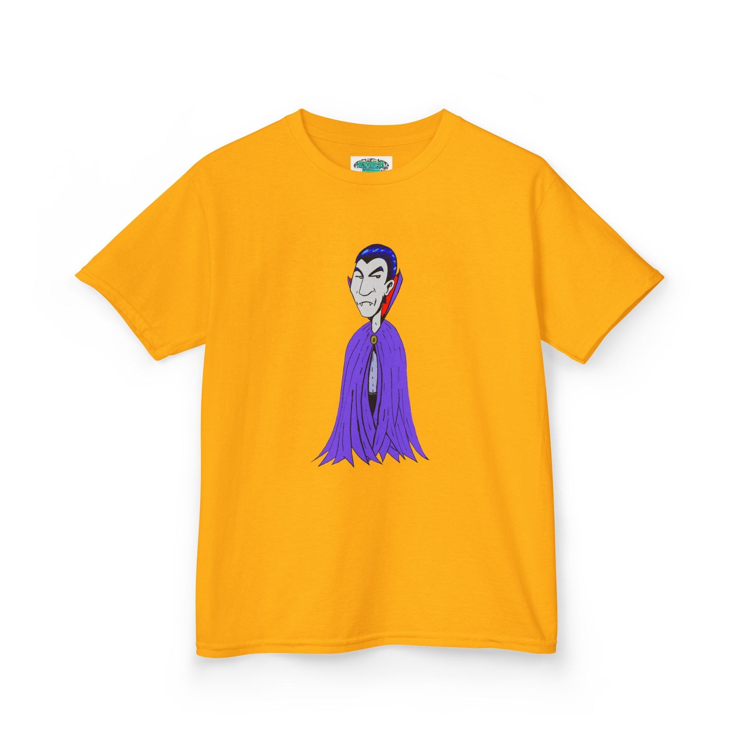 Kids Vampire T-Shirt — Cute Purple Dracula Tee for Halloween