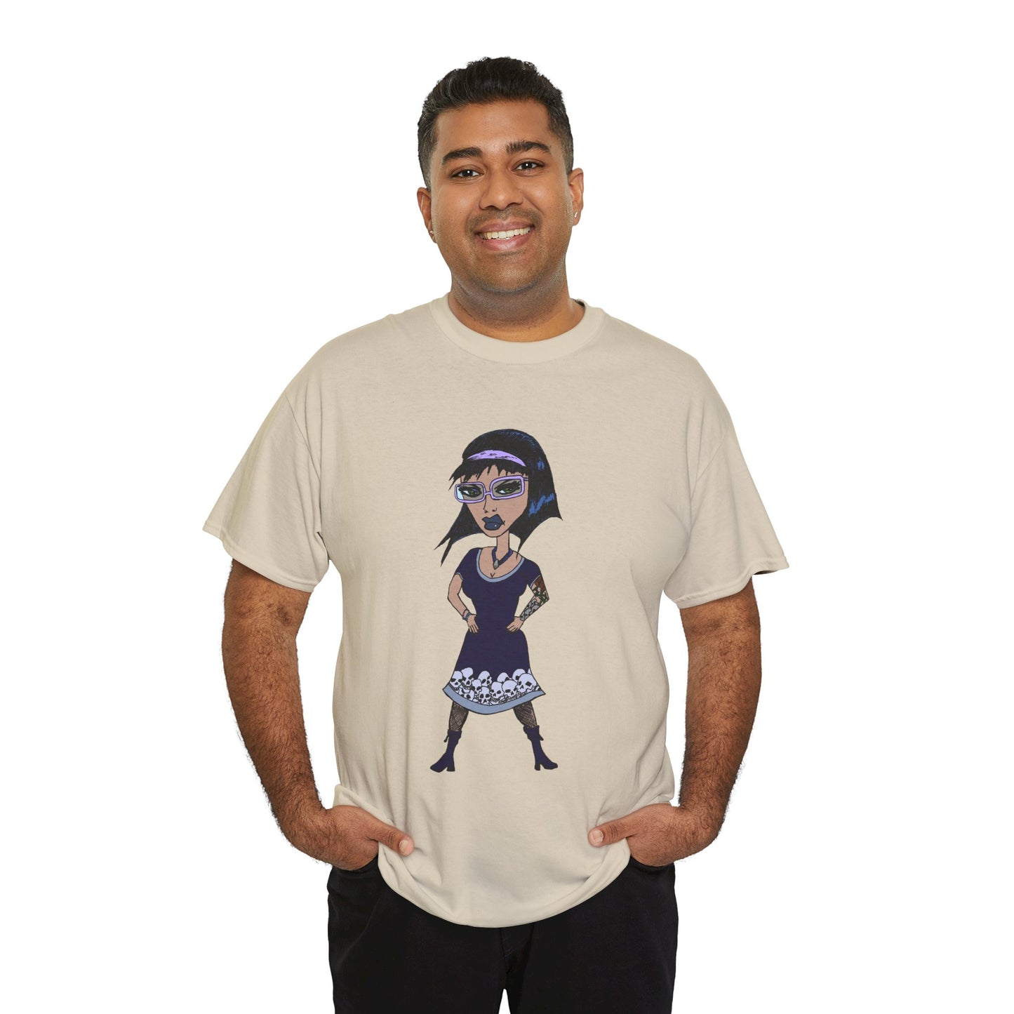 Gothic Doll T-Shirt — Retro Vampire Girl Graphic Tee