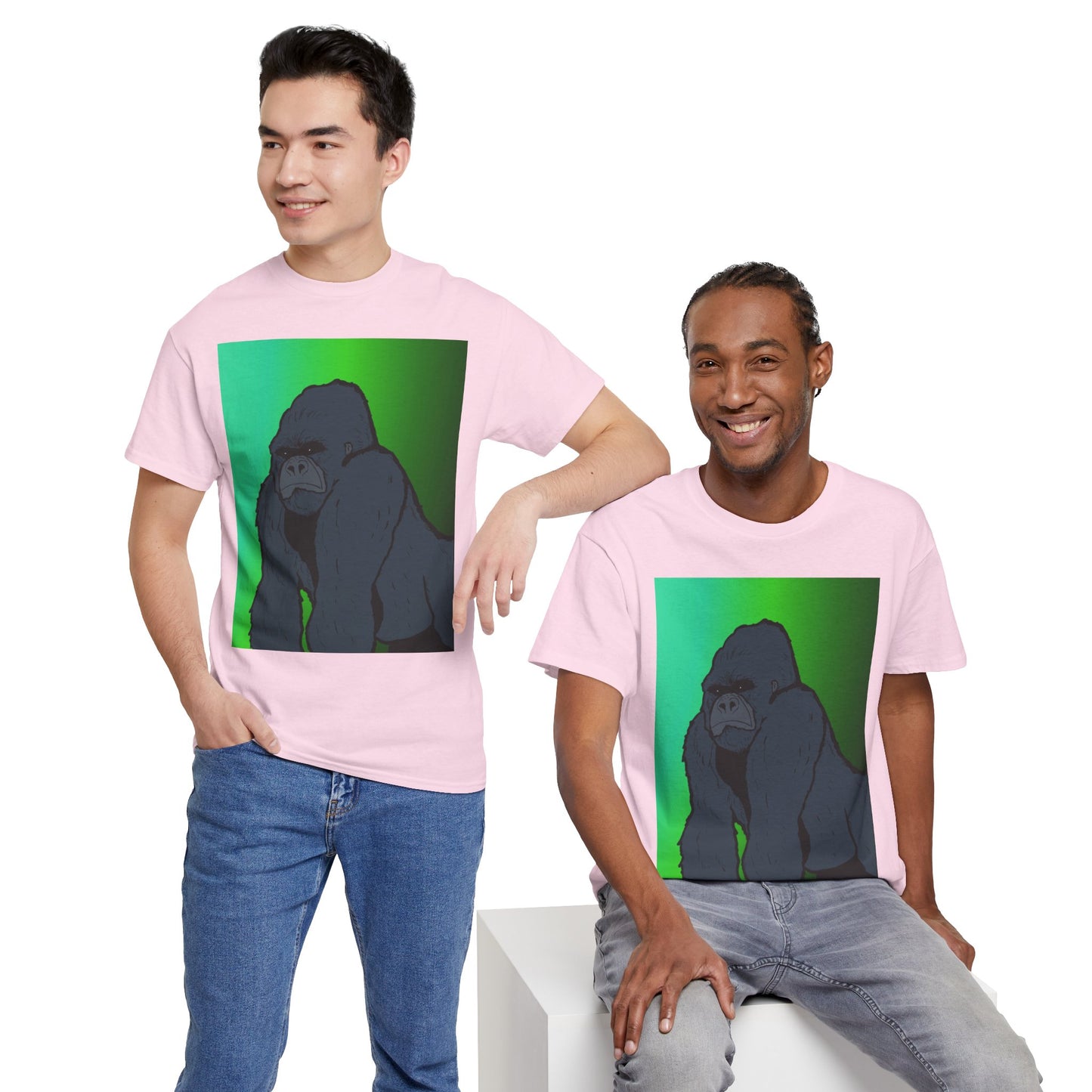 Gorilla Portrait Tee – Graphic Ape Illustration T-Shirt